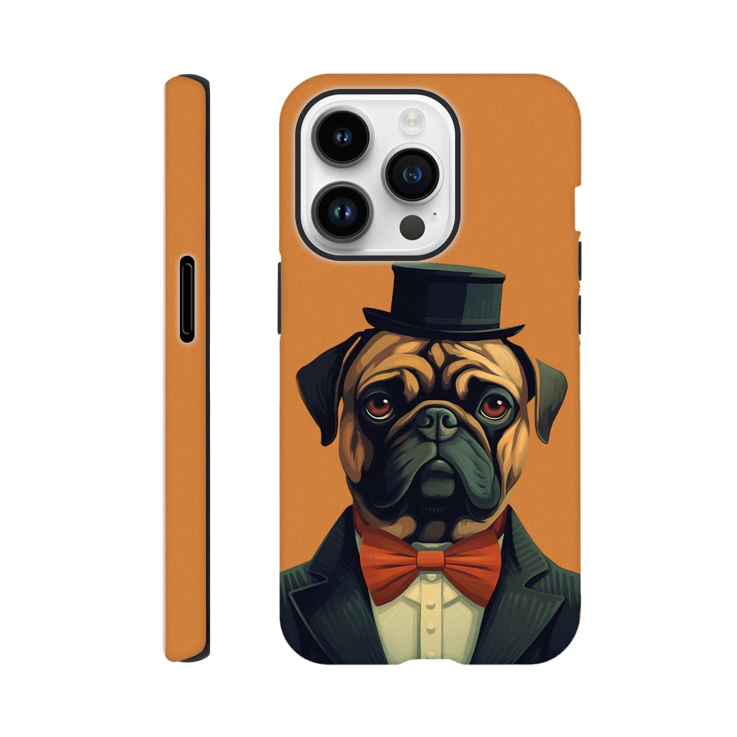 A gentleman Pug - Phone Case sturdy