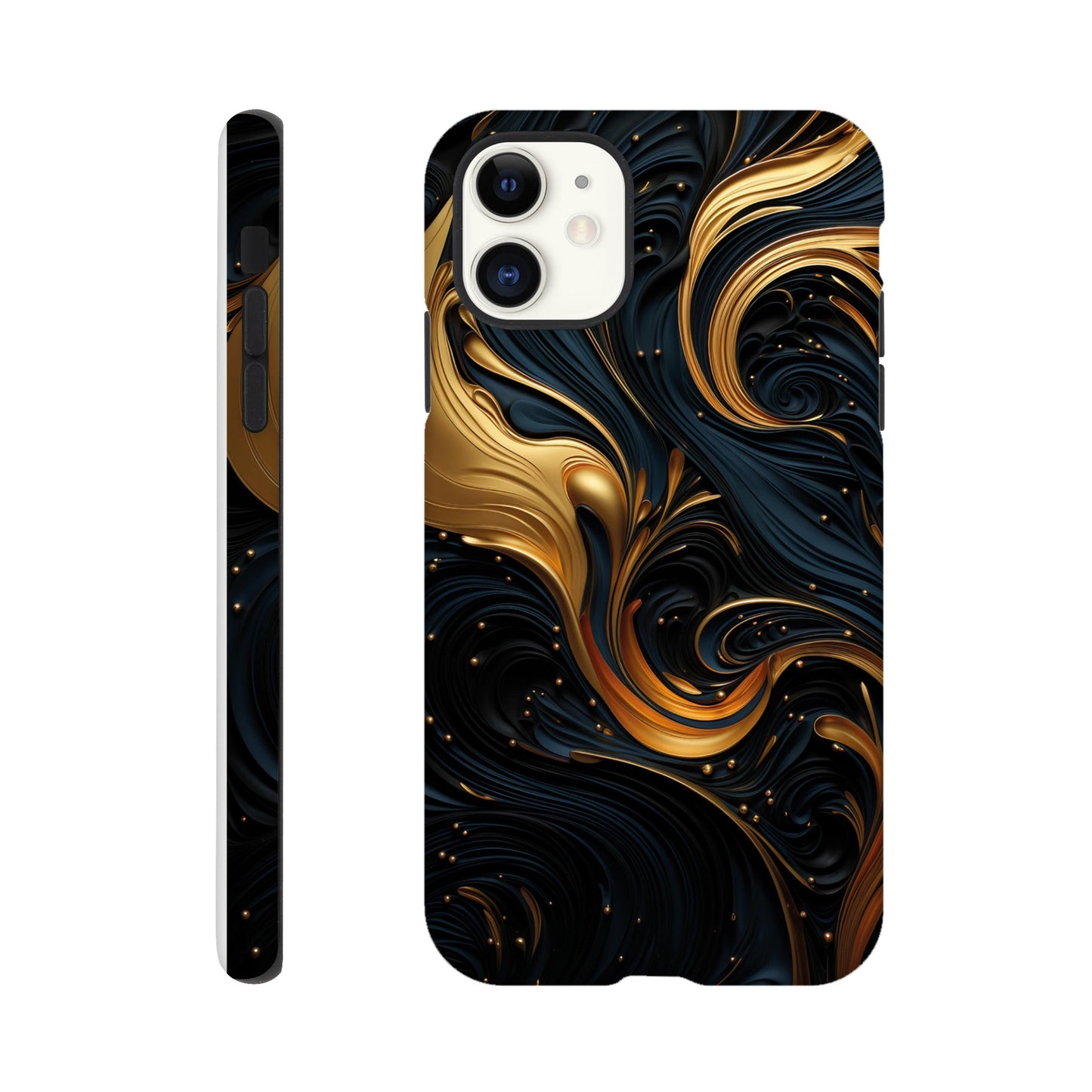 Black and gold art deco pattern II - Phone Case sturdy