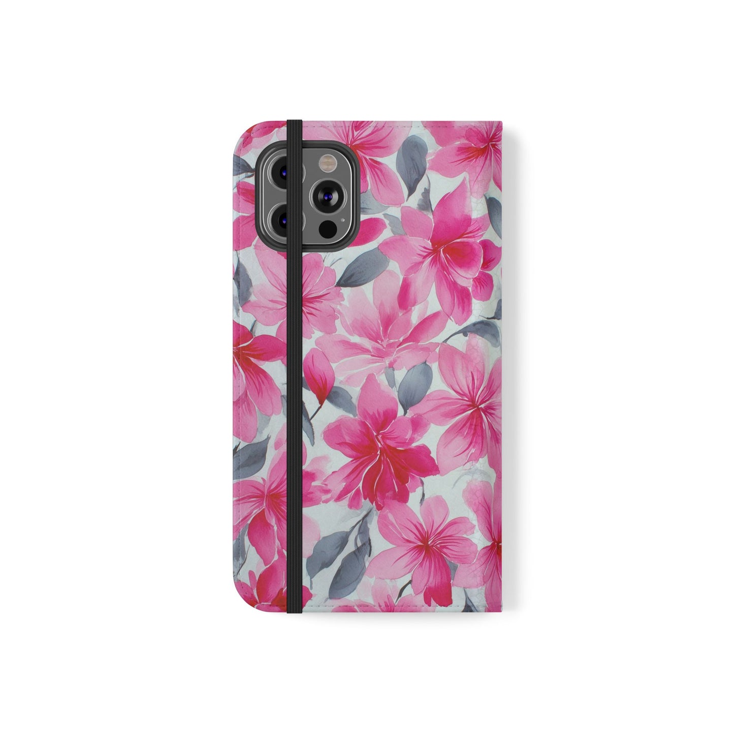 Floral Flip Phone Cases, Elegant Smartphone Covers, Spring Decor, Stylish Gift for Her, Patterned Wallet Case, Trendy Phone Protectors