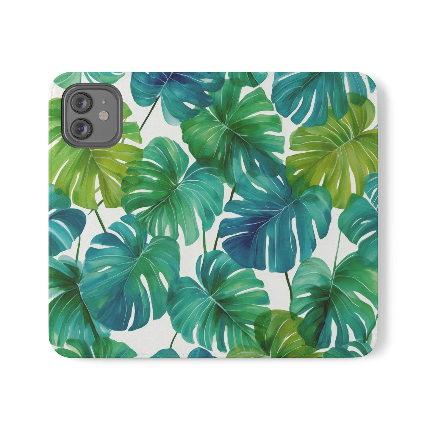 Tropical Leaf Phone Case, Flip Case for Smartphones, Modern Phone Cover, Gift for Nature Lovers, Travel Accessory, Tropical Vibes