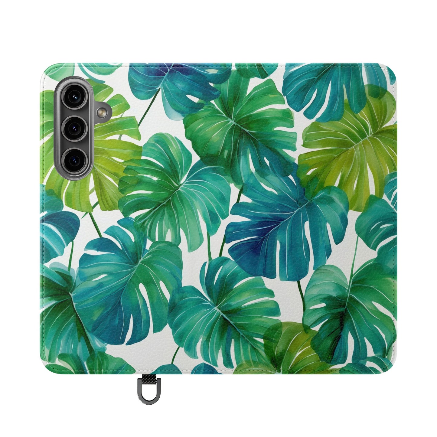 Tropical Leaf Phone Case, Flip Case for Smartphones, Modern Phone Cover, Gift for Nature Lovers, Travel Accessory, Tropical Vibes