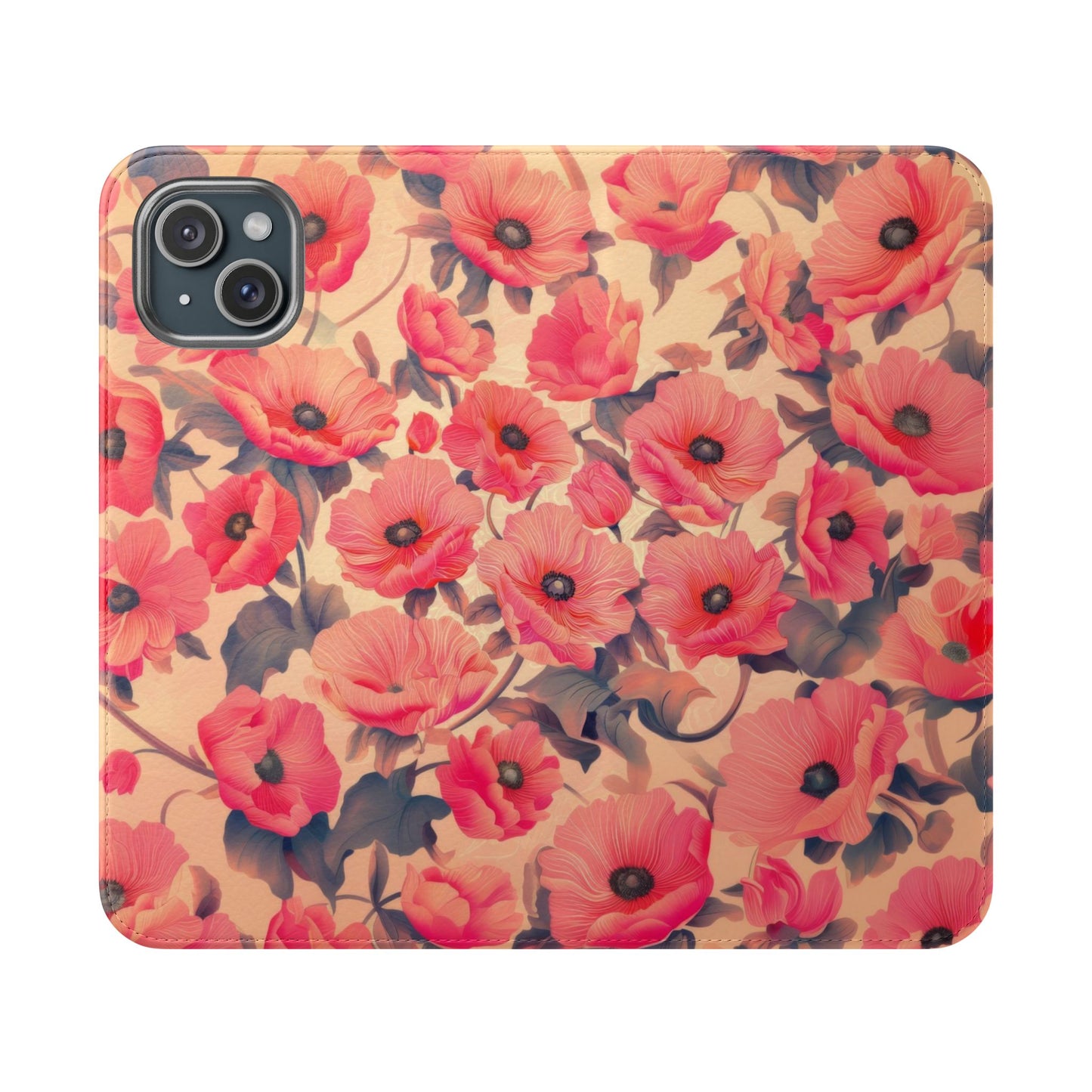 Floral Flip Phone Case - Stylish Smartphone Protector, Floral Design Case, Gift for Her, Trendy Tech Accessory, Mother's Day Gift