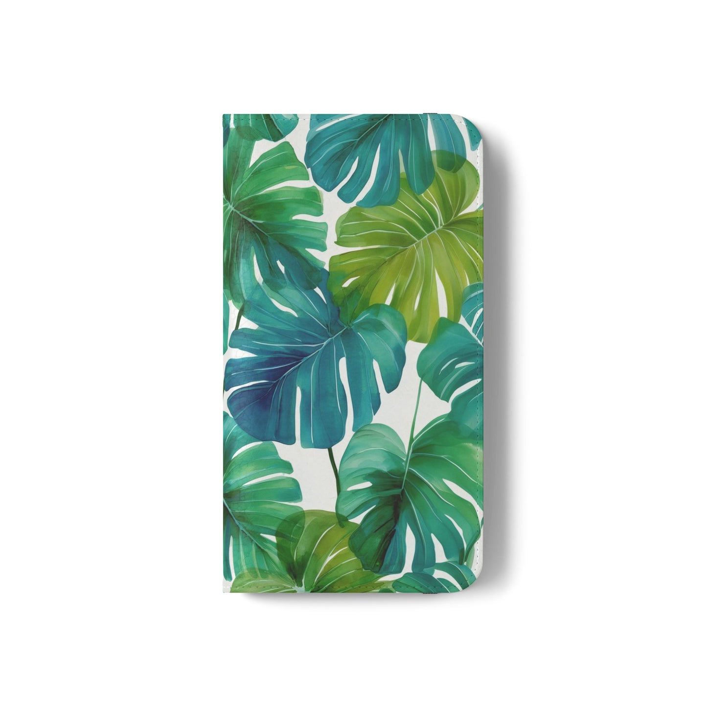 Tropical Leaf Phone Case, Flip Case for Smartphones, Modern Phone Cover, Gift for Nature Lovers, Travel Accessory, Tropical Vibes