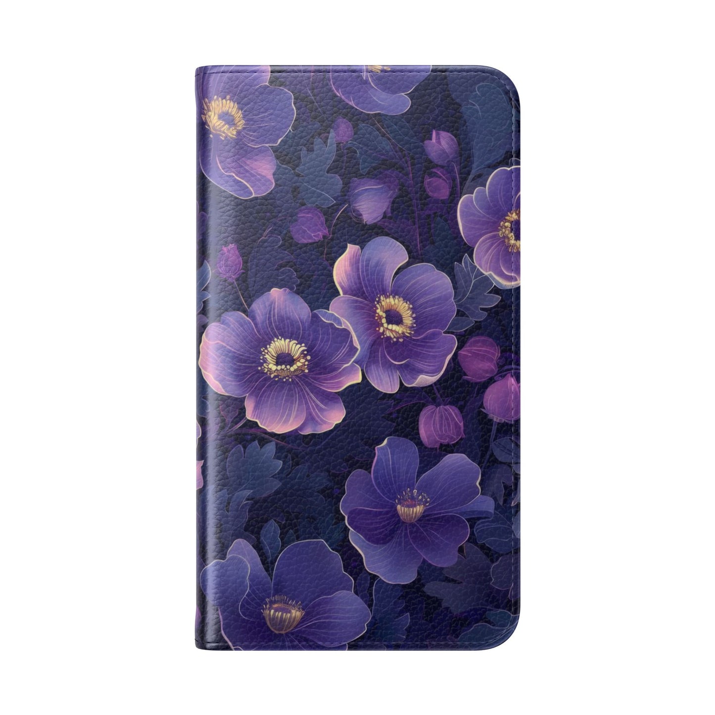 Floral Print Flip Case for Phone, Elegant Protective Cover, Stylish Wallet Case, Ideal Gift for Her, Trendy Cell Phone Accessory
