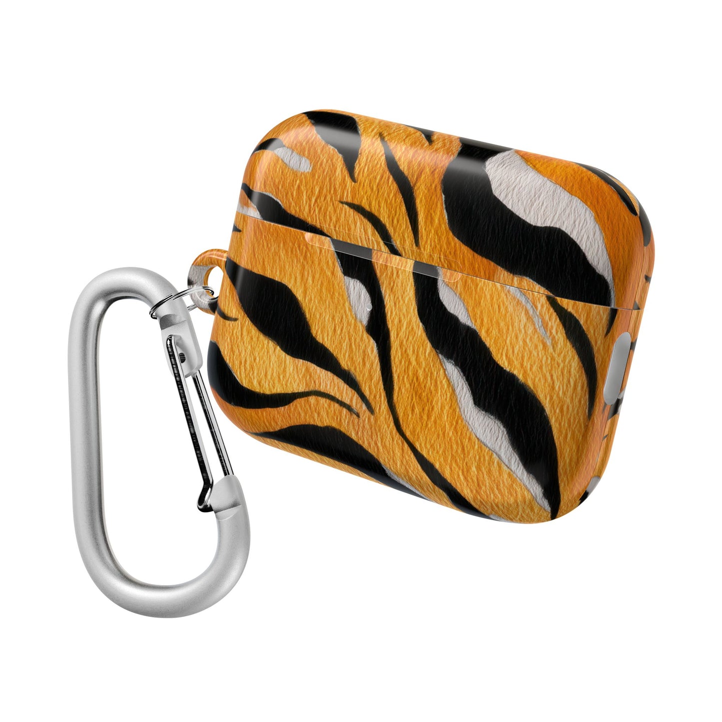 Fierce Tiger Print AirPod Case - Stylish Accessory for Music Lovers, Gift for Animal Lovers, Cute Tech Protector, Unique Earbud Cover