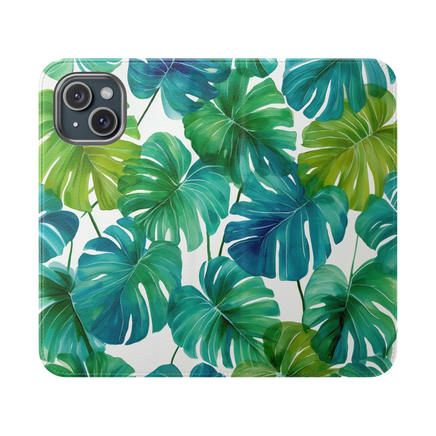 Tropical Leaf Phone Case, Flip Case for Smartphones, Modern Phone Cover, Gift for Nature Lovers, Travel Accessory, Tropical Vibes