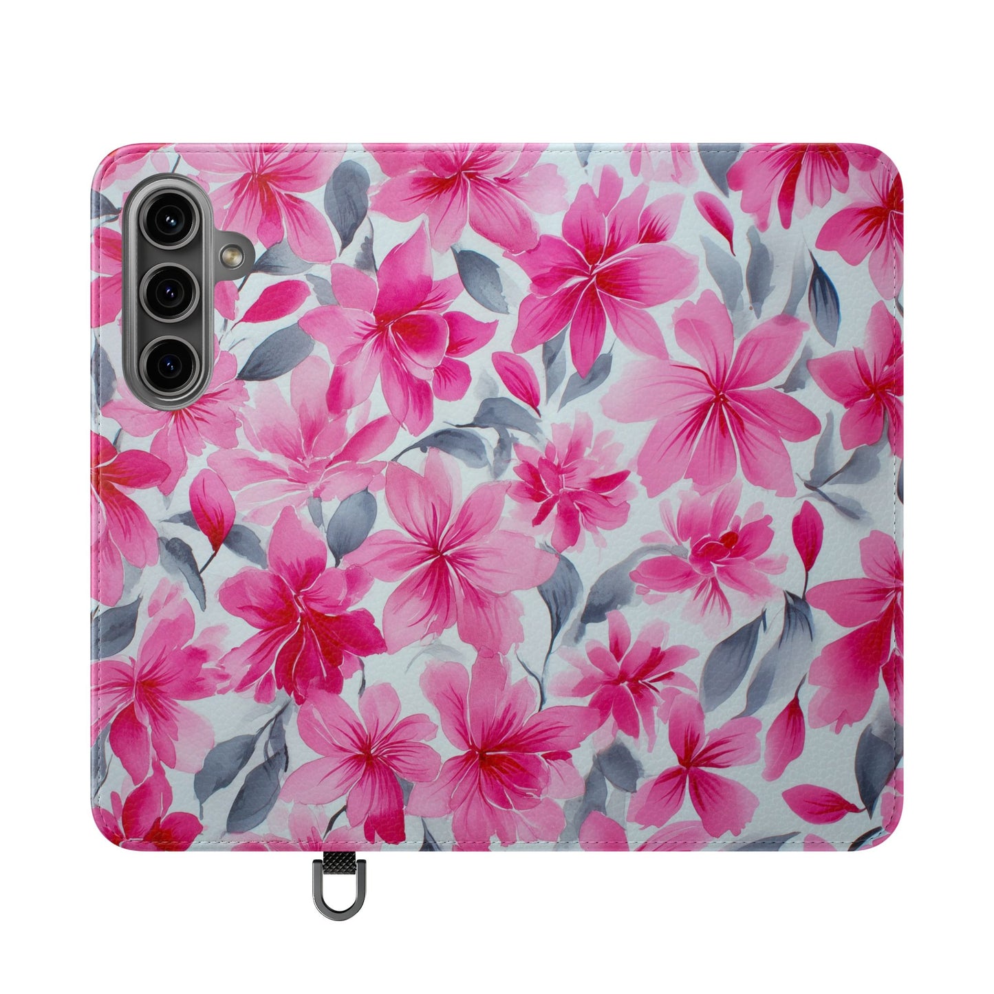 Floral Flip Phone Cases, Elegant Smartphone Covers, Spring Decor, Stylish Gift for Her, Patterned Wallet Case, Trendy Phone Protectors