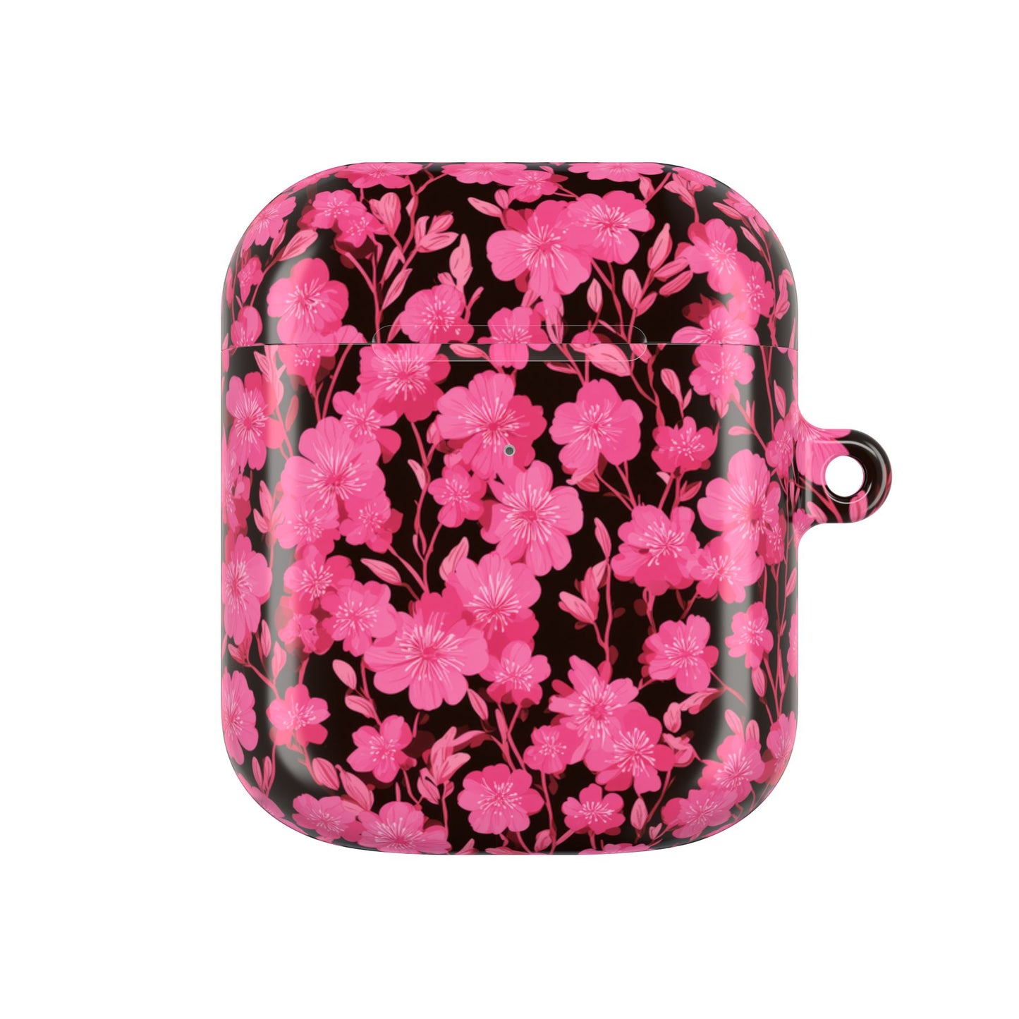 Floral AirPod Case, Cute Pink Wireless Earbud Cover, Gift for Music Lovers, Floral Tech Accessory, Stylish Earbud Holder