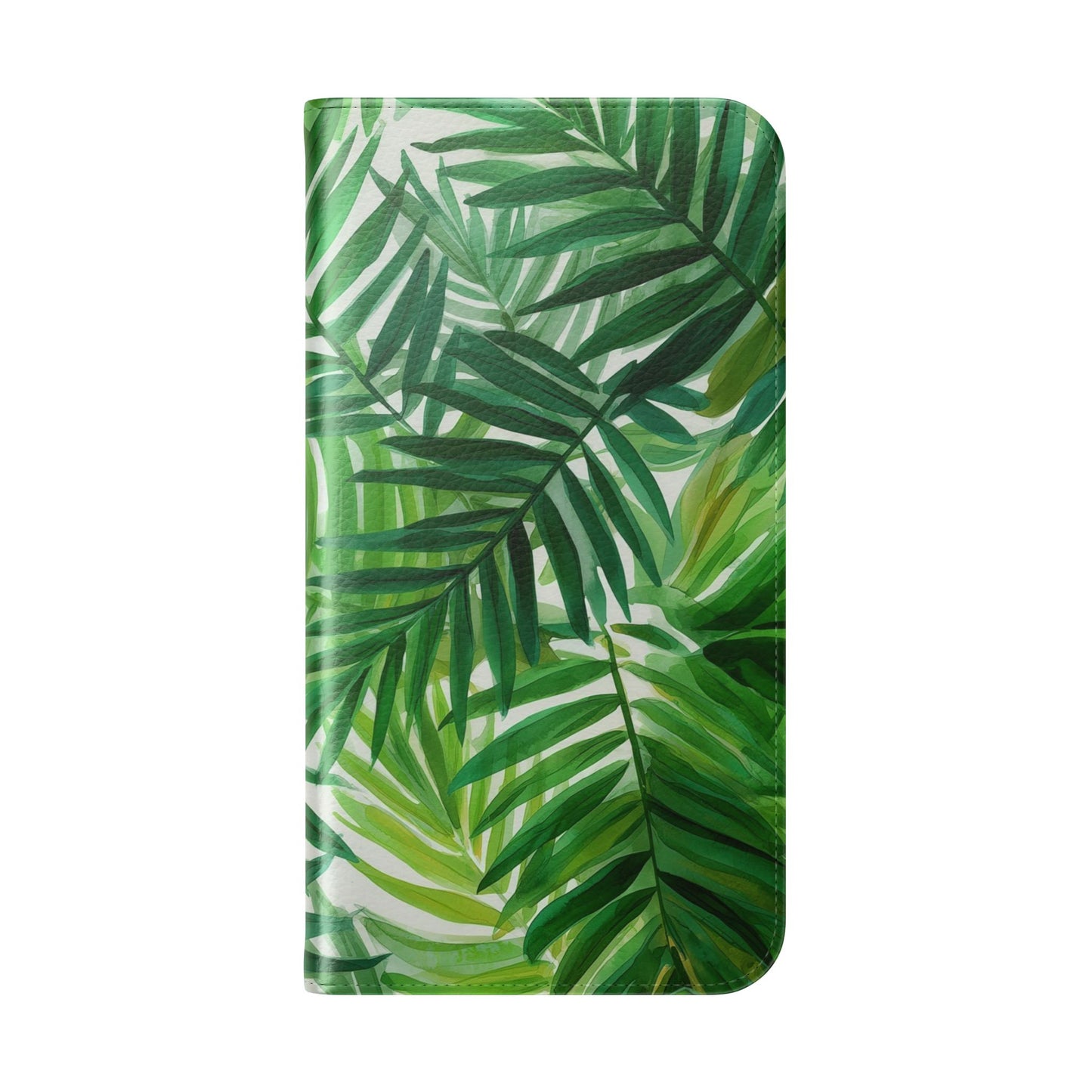 Tropical Leaf Flip Case for Phones, Eco-Friendly Phone Cover, Stylish Wallet Case, Perfect Gift for Nature Lovers, Spring/Summer Accessory