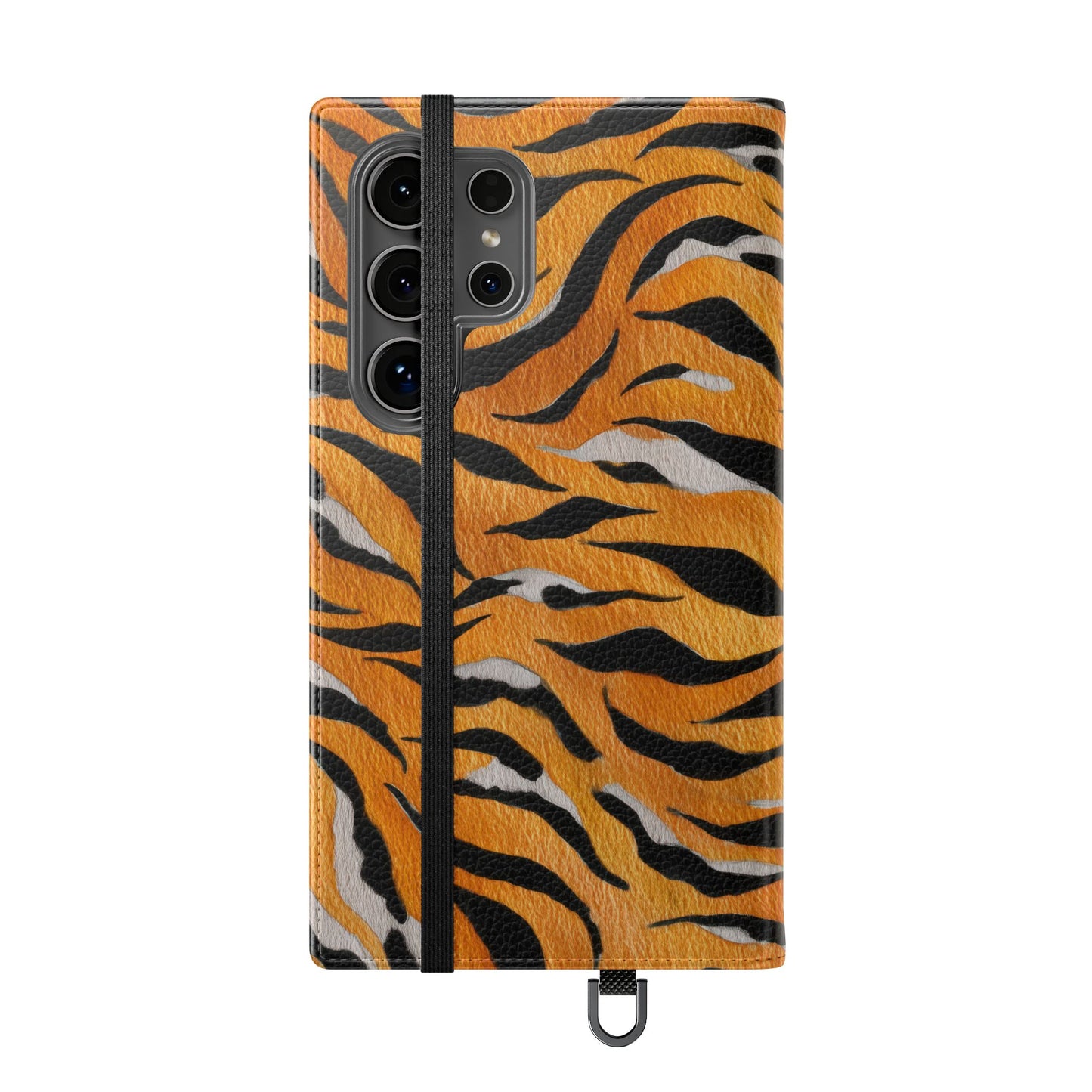 Tiger Print Flip Case, Personalized Phone Case, Stylish Wallet Case, Animal Print Cover, Gift for Wildlife Lovers