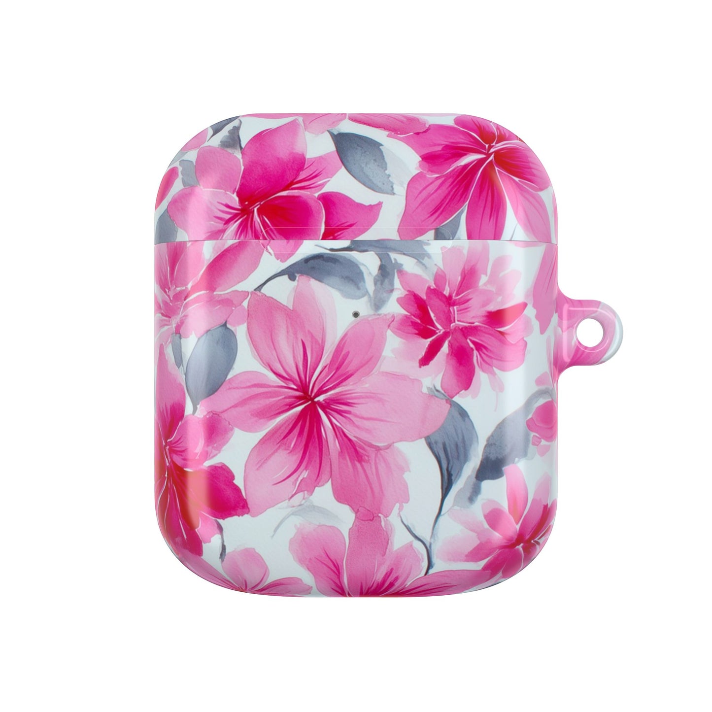 Floral AirPod Cases, Pink Flower Earbud Cover, Cute Tech Accessory, Gift for Her, Spring Vibes, Trendy Earphone Case
