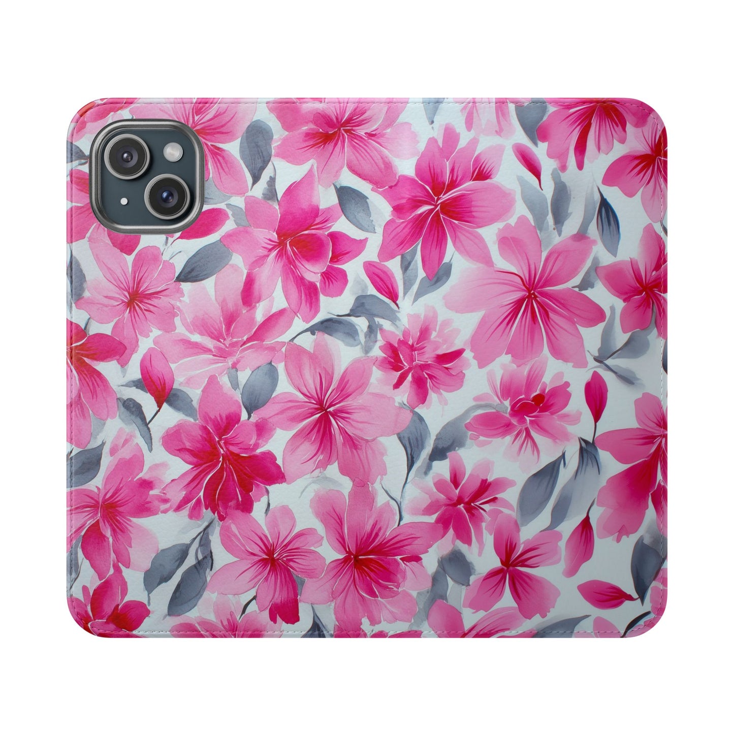 Floral Flip Phone Cases, Elegant Smartphone Covers, Spring Decor, Stylish Gift for Her, Patterned Wallet Case, Trendy Phone Protectors