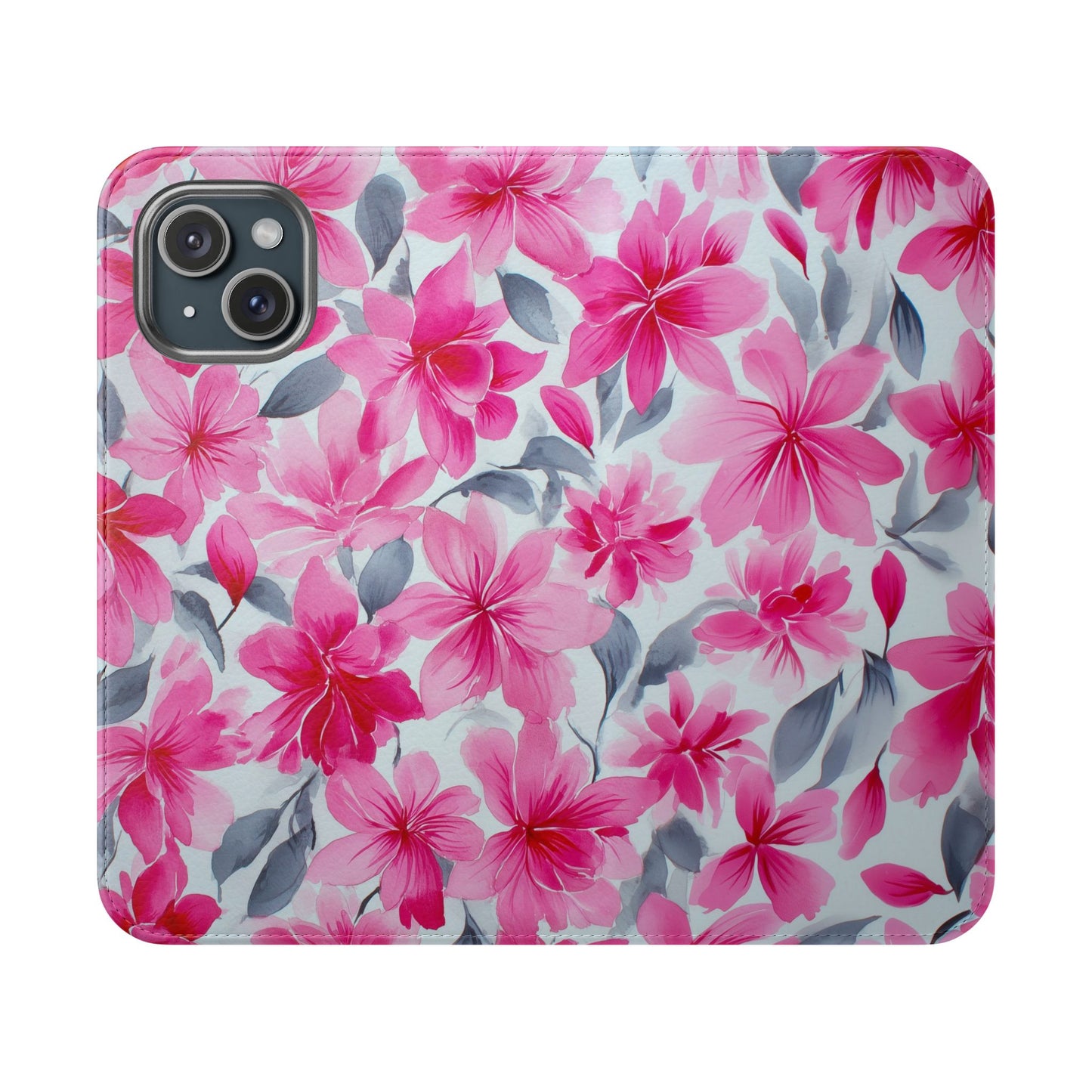 Floral Flip Phone Cases, Elegant Smartphone Covers, Spring Decor, Stylish Gift for Her, Patterned Wallet Case, Trendy Phone Protectors