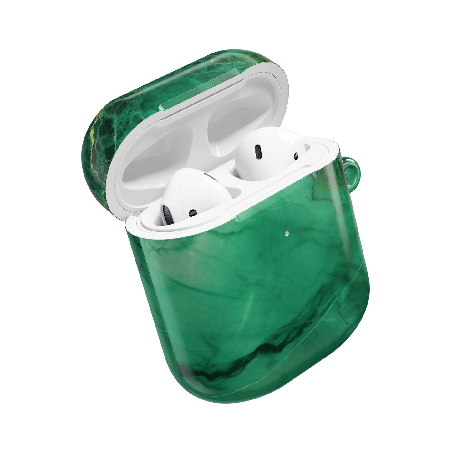 Stylish AirPod Cases - Marble Green Design, AirPods Cover, Custom Earphone Case, Gift for Music Lovers, Trendy Accessory