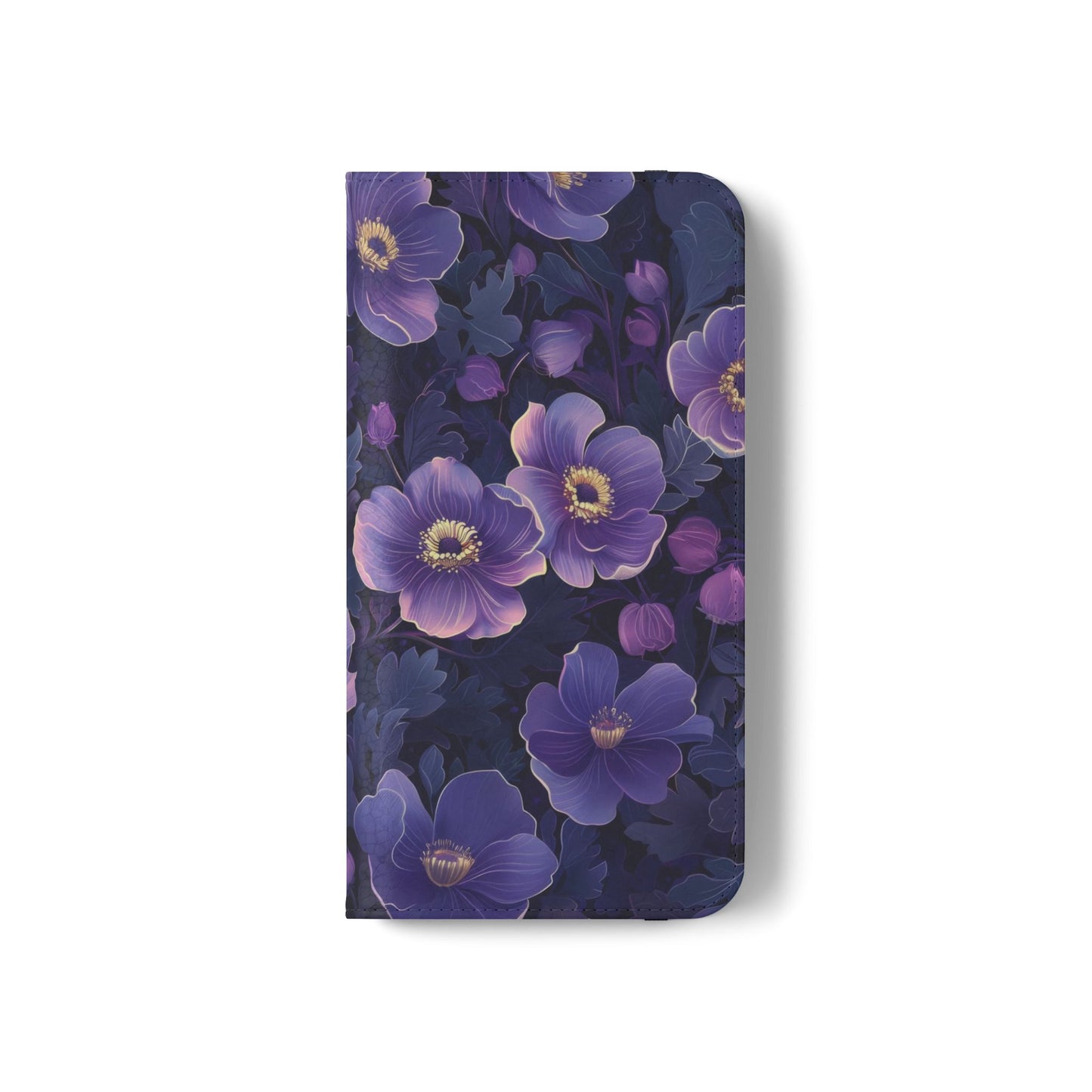 Floral Print Flip Case for Phone, Elegant Protective Cover, Stylish Wallet Case, Ideal Gift for Her, Trendy Cell Phone Accessory