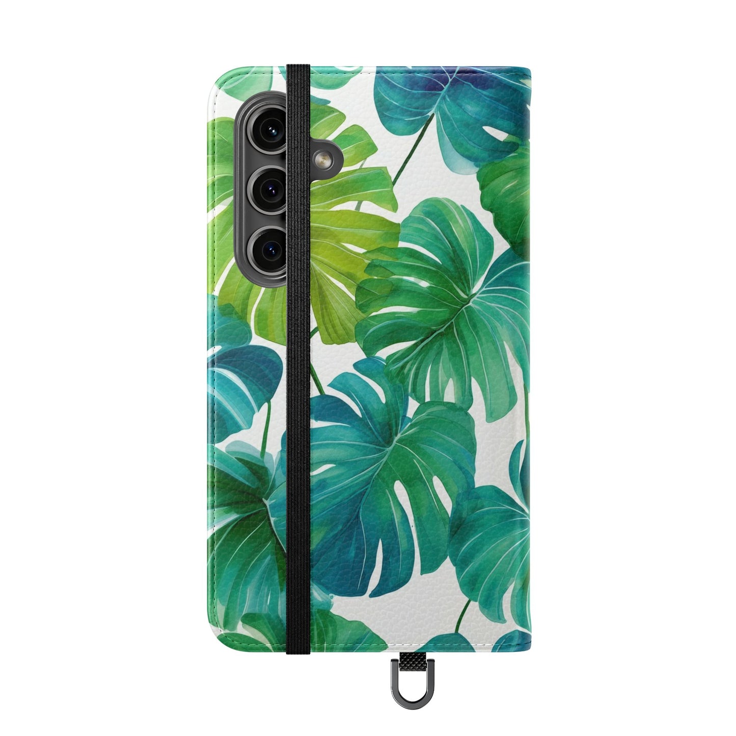 Tropical Leaf Phone Case, Flip Case for Smartphones, Modern Phone Cover, Gift for Nature Lovers, Travel Accessory, Tropical Vibes