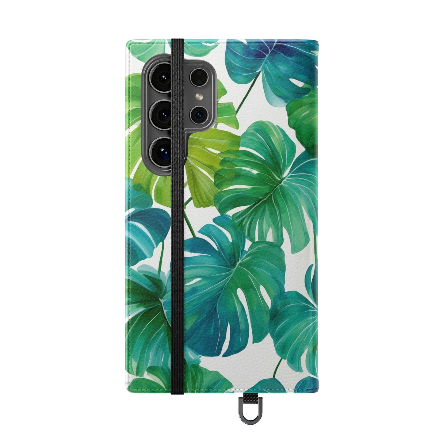 Tropical Leaf Phone Case, Flip Case for Smartphones, Modern Phone Cover, Gift for Nature Lovers, Travel Accessory, Tropical Vibes