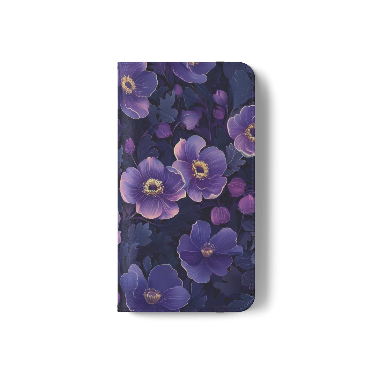 Floral Print Flip Case for Phone, Elegant Protective Cover, Stylish Wallet Case, Ideal Gift for Her, Trendy Cell Phone Accessory