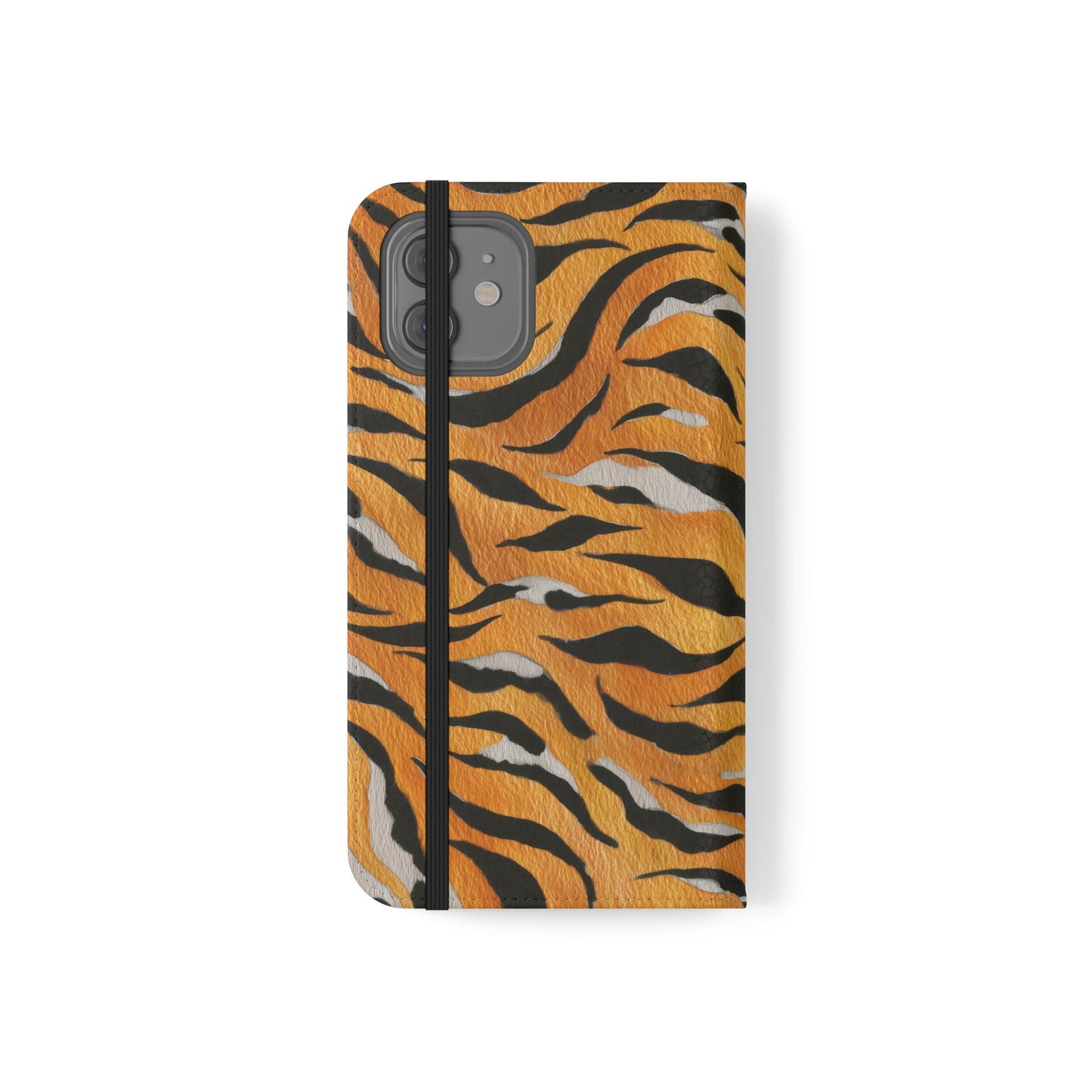 Tiger Print Flip Case, Personalized Phone Case, Stylish Wallet Case, Animal Print Cover, Gift for Wildlife Lovers