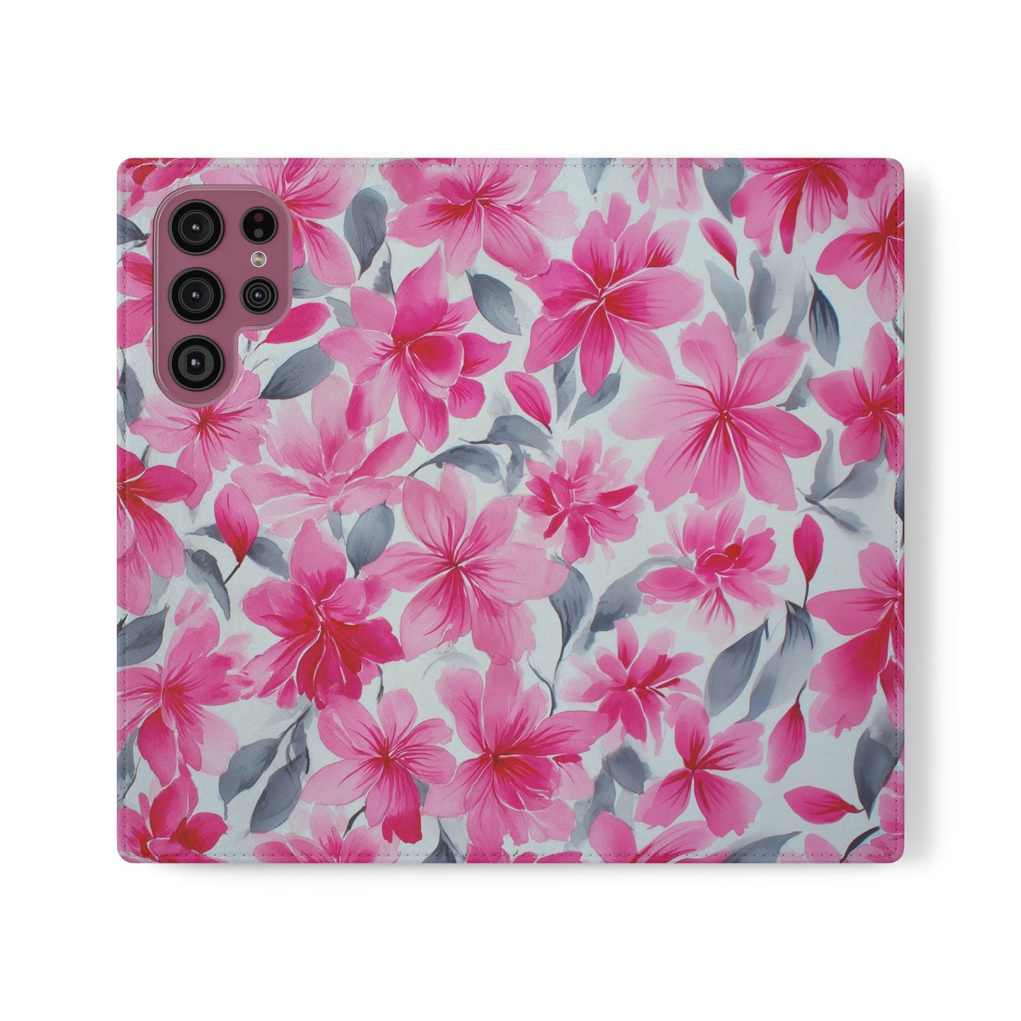 Floral Flip Phone Cases, Elegant Smartphone Covers, Spring Decor, Stylish Gift for Her, Patterned Wallet Case, Trendy Phone Protectors