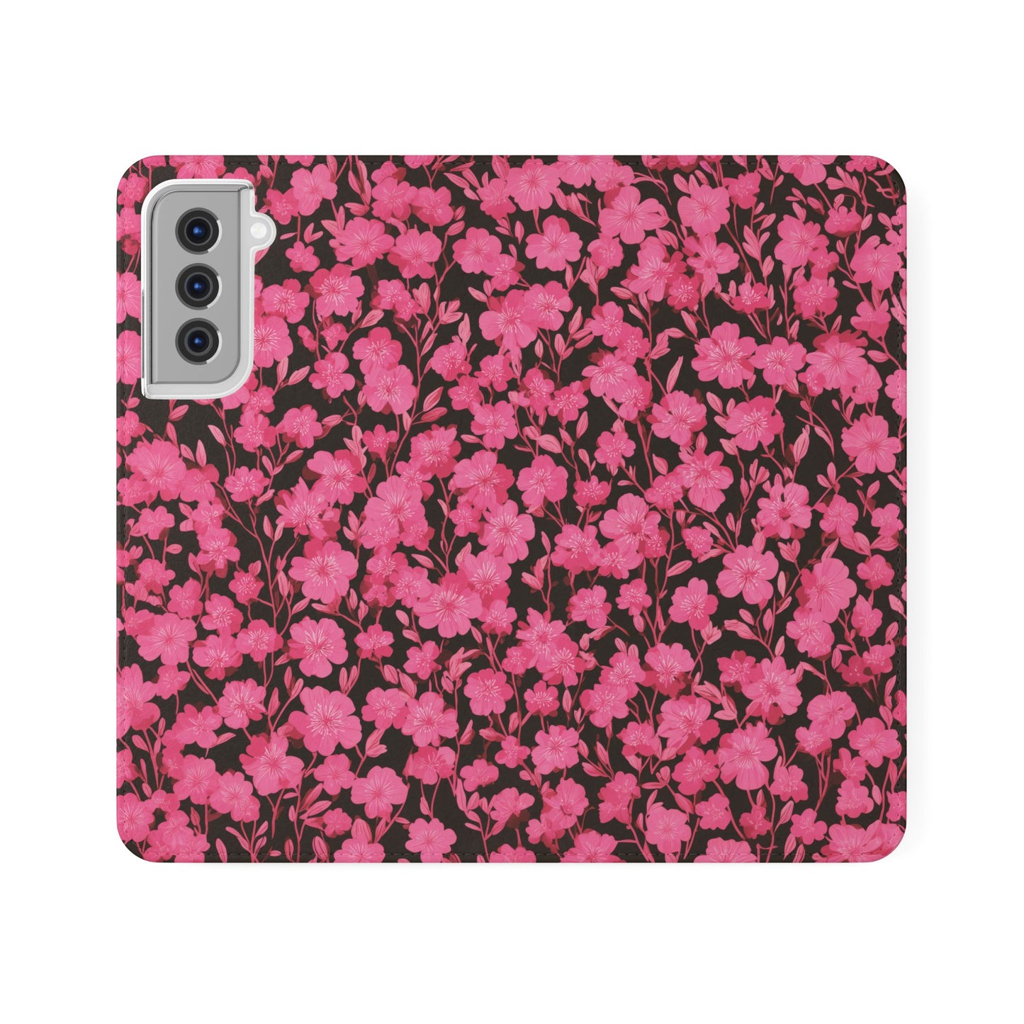 Floral Flip Cases for Phones, Cute Floral Phone Wallet, Gift for Her, Trendy Phone Accessories, Mother's Day Gift, Phone Protection