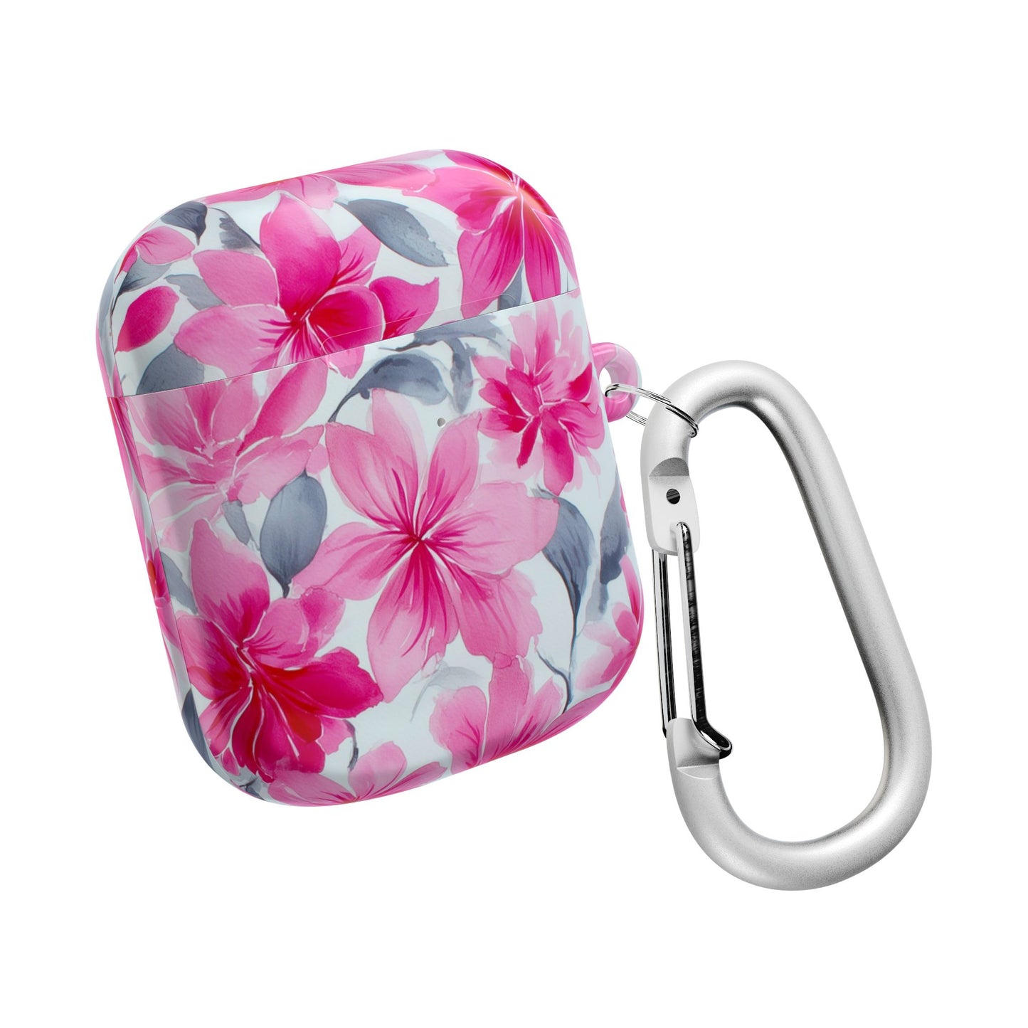 Floral AirPod Cases, Pink Flower Earbud Cover, Cute Tech Accessory, Gift for Her, Spring Vibes, Trendy Earphone Case