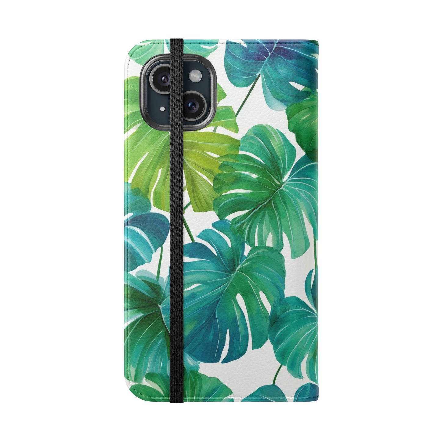 Tropical Leaf Phone Case, Flip Case for Smartphones, Modern Phone Cover, Gift for Nature Lovers, Travel Accessory, Tropical Vibes