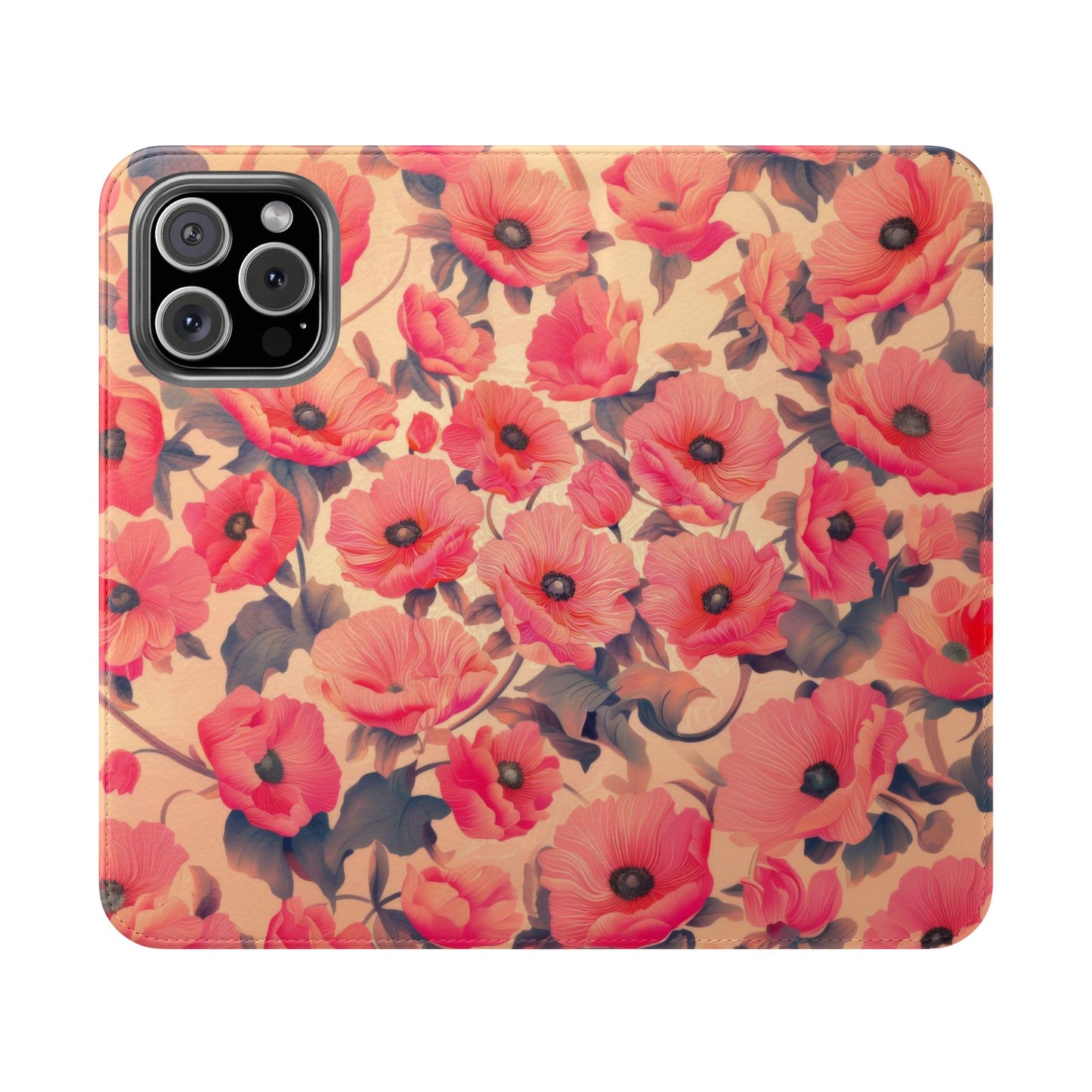 Floral Flip Phone Case - Stylish Smartphone Protector, Floral Design Case, Gift for Her, Trendy Tech Accessory, Mother's Day Gift