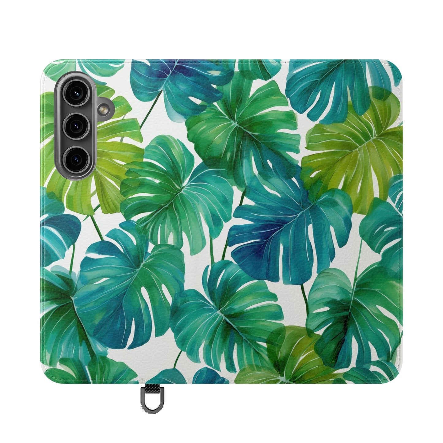 Tropical Leaf Phone Case, Flip Case for Smartphones, Modern Phone Cover, Gift for Nature Lovers, Travel Accessory, Tropical Vibes