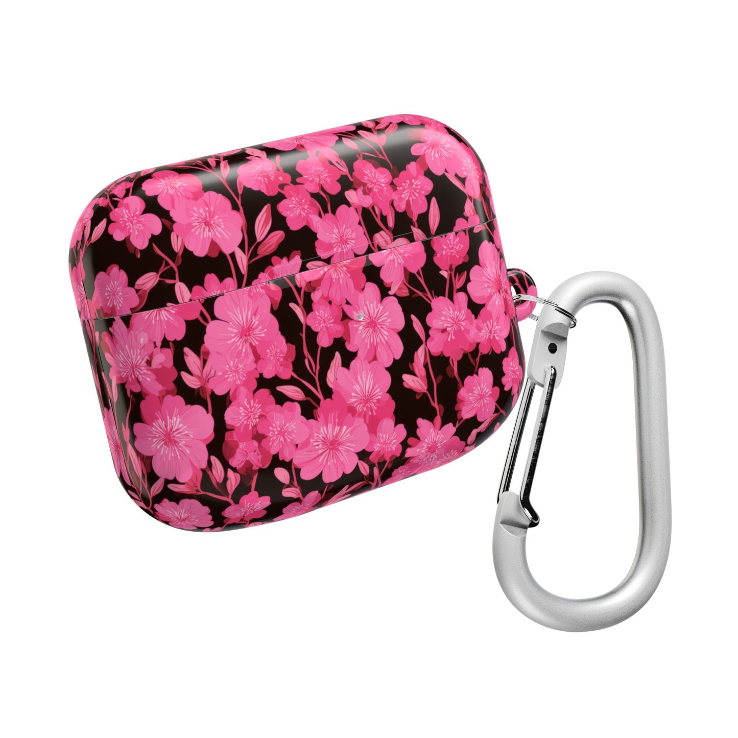 Floral AirPod Case, Cute Pink Wireless Earbud Cover, Gift for Music Lovers, Floral Tech Accessory, Stylish Earbud Holder
