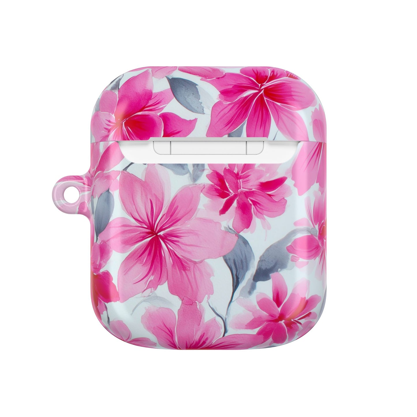 Floral AirPod Cases, Pink Flower Earbud Cover, Cute Tech Accessory, Gift for Her, Spring Vibes, Trendy Earphone Case