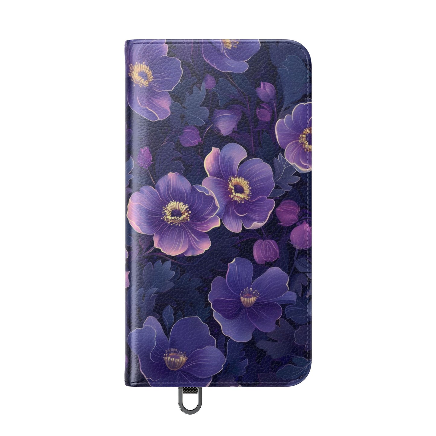 Floral Print Flip Case for Phone, Elegant Protective Cover, Stylish Wallet Case, Ideal Gift for Her, Trendy Cell Phone Accessory