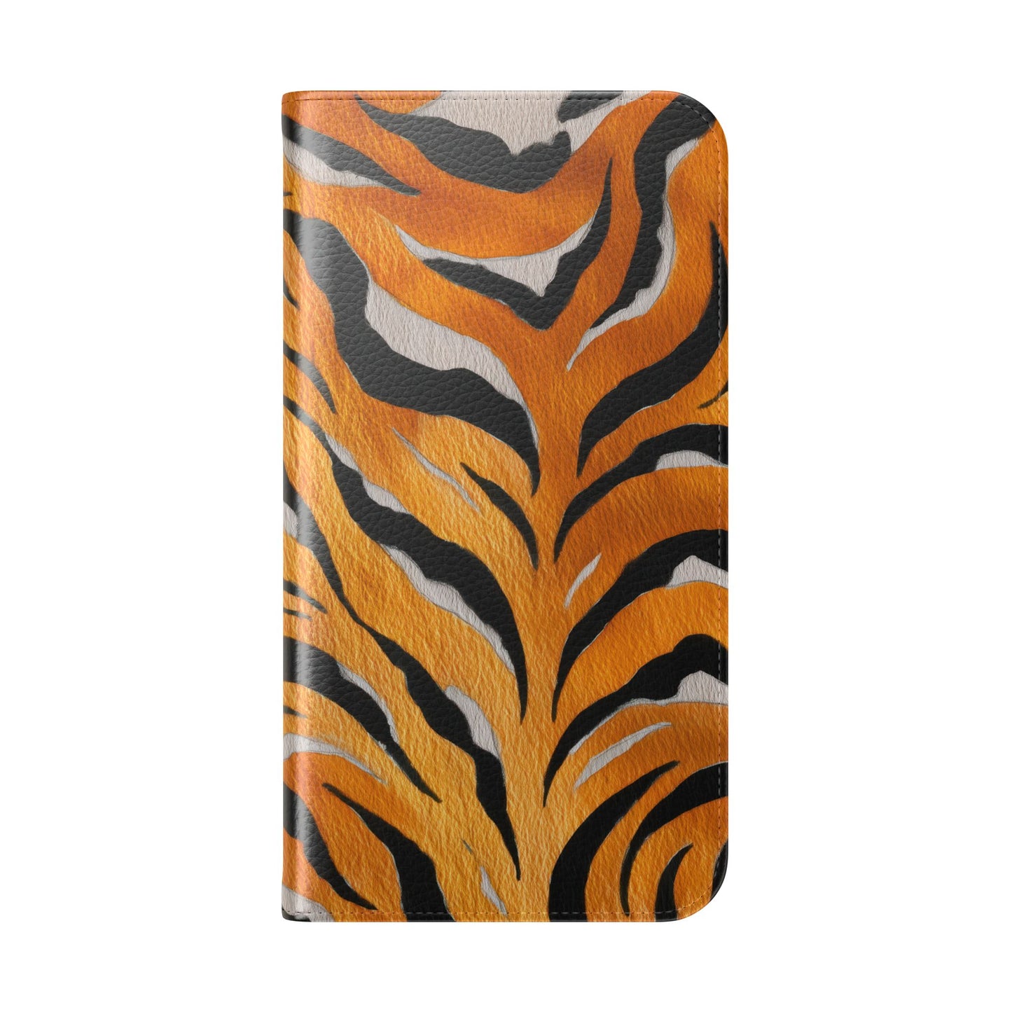 Tiger Print Flip Case, Personalized Phone Case, Stylish Wallet Case, Animal Print Cover, Gift for Wildlife Lovers