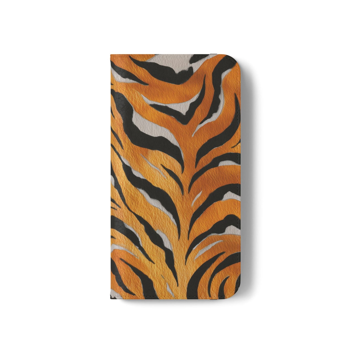 Tiger Print Flip Case, Personalized Phone Case, Stylish Wallet Case, Animal Print Cover, Gift for Wildlife Lovers