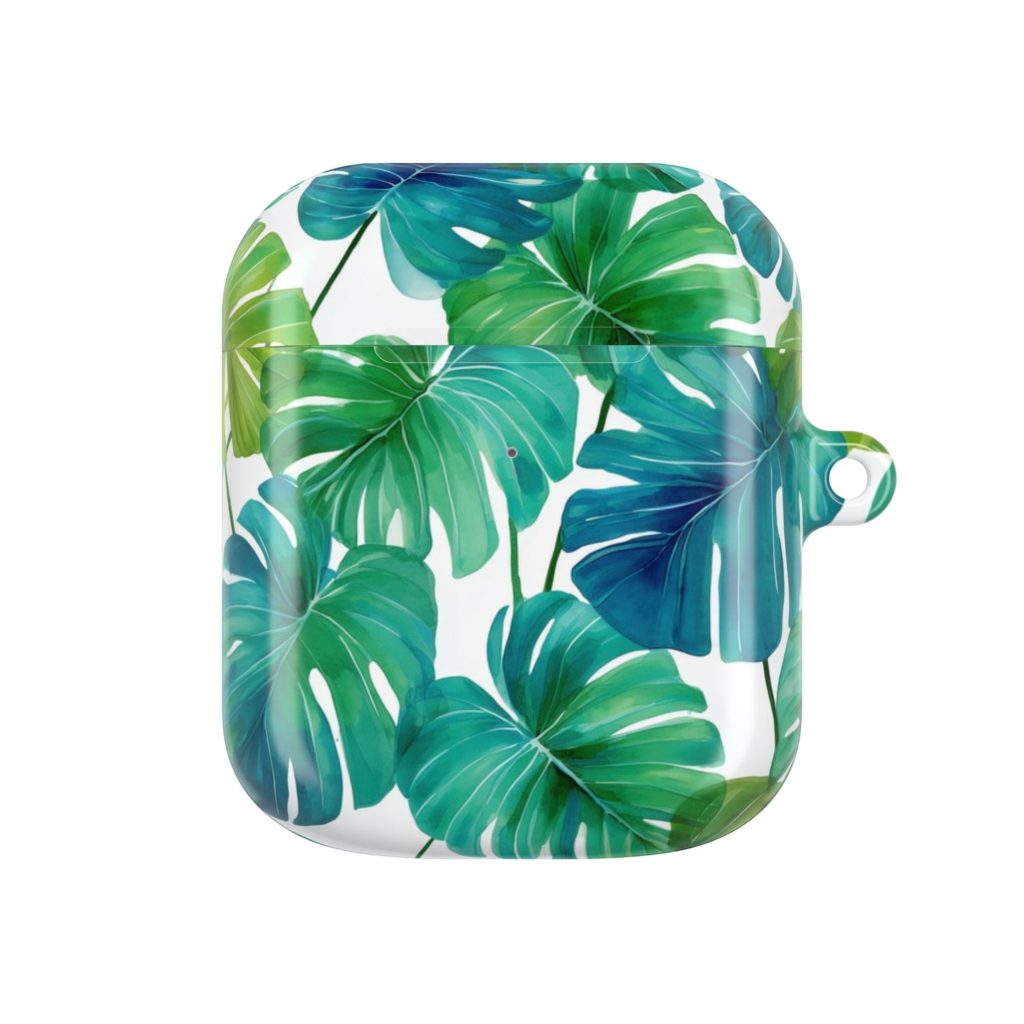 Tropical Leaf AirPod Case | Music Lover Gift, Wireless Earbud Holder, Jungle Vibe, Summer Accessory, Stylish Tech Cover