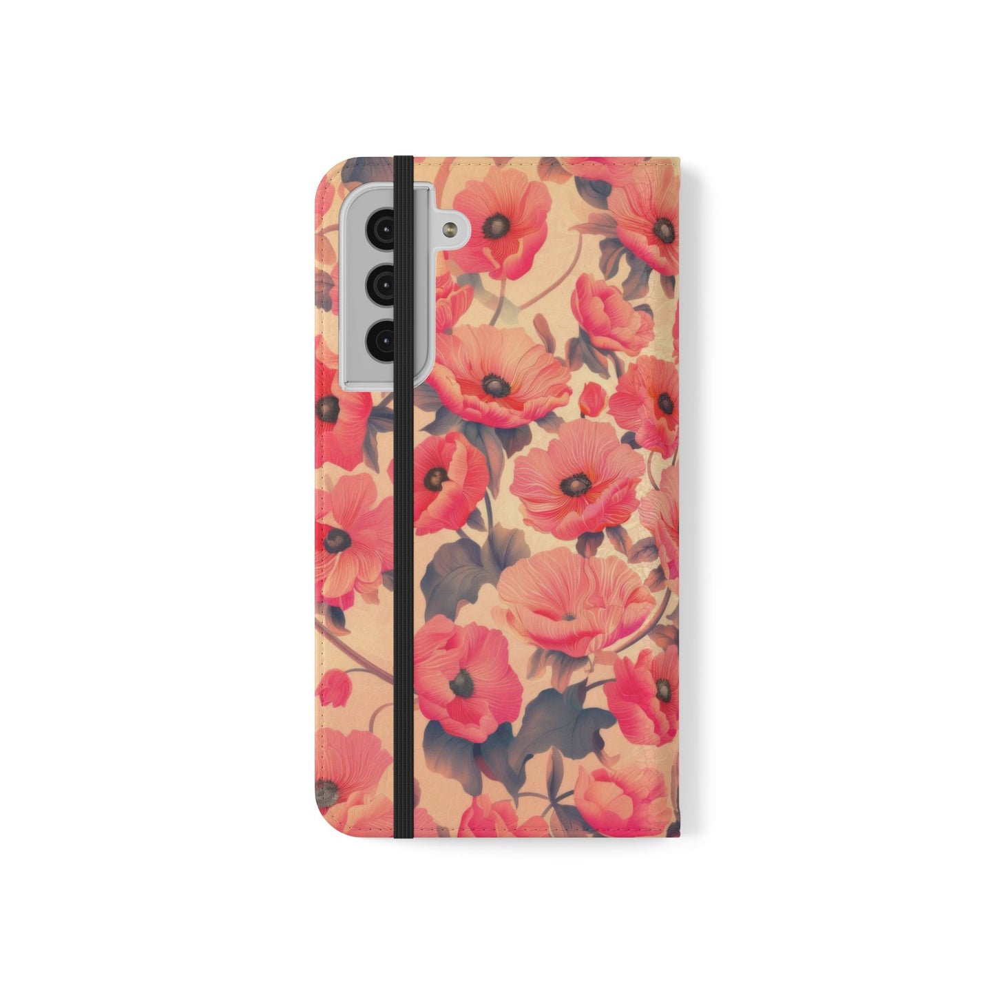 Floral Flip Phone Case - Stylish Smartphone Protector, Floral Design Case, Gift for Her, Trendy Tech Accessory, Mother's Day Gift