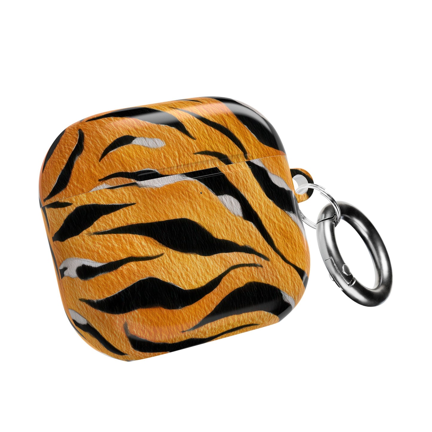 Fierce Tiger Print AirPod Case - Stylish Accessory for Music Lovers, Gift for Animal Lovers, Cute Tech Protector, Unique Earbud Cover