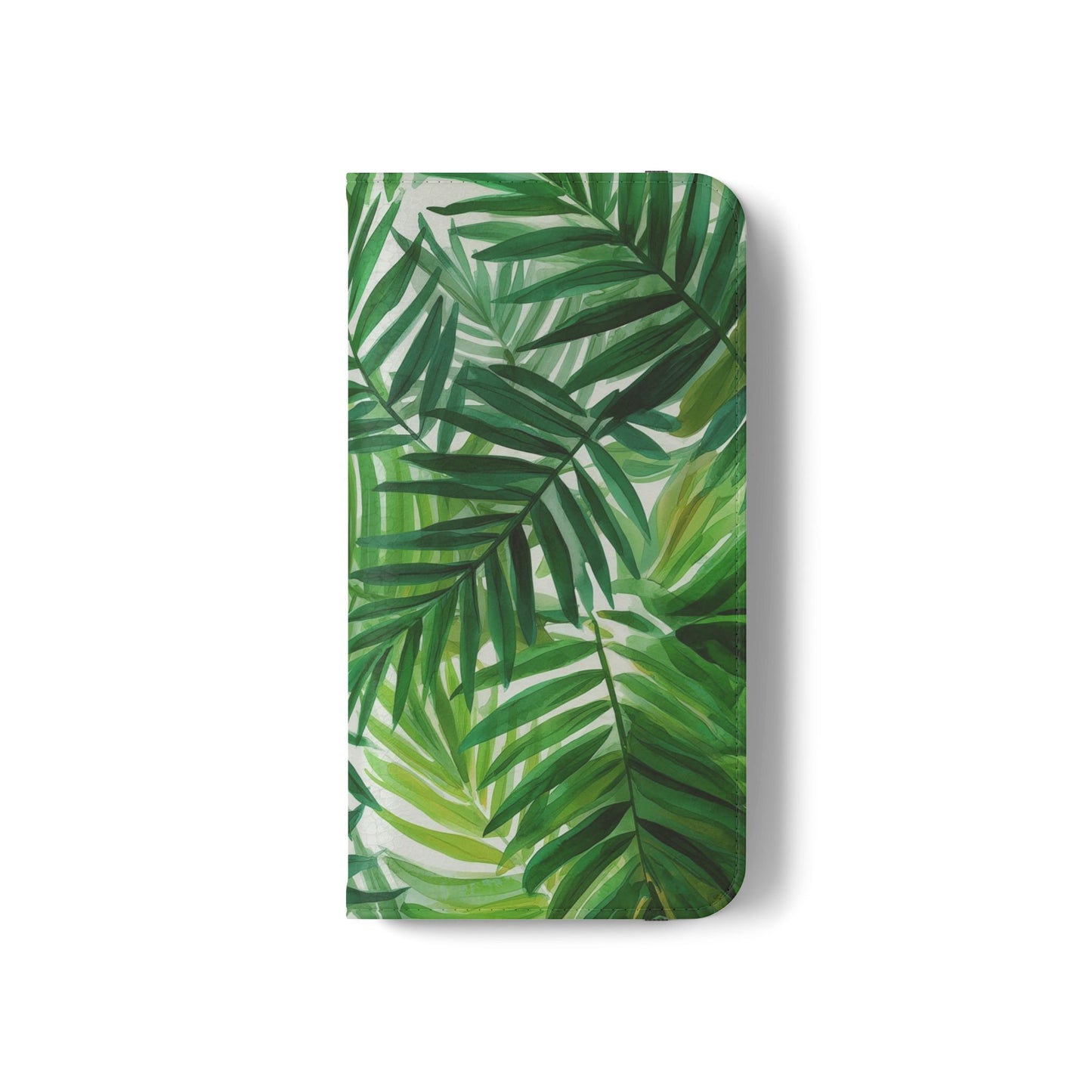 Tropical Leaf Flip Case for Phones, Eco-Friendly Phone Cover, Stylish Wallet Case, Perfect Gift for Nature Lovers, Spring/Summer Accessory