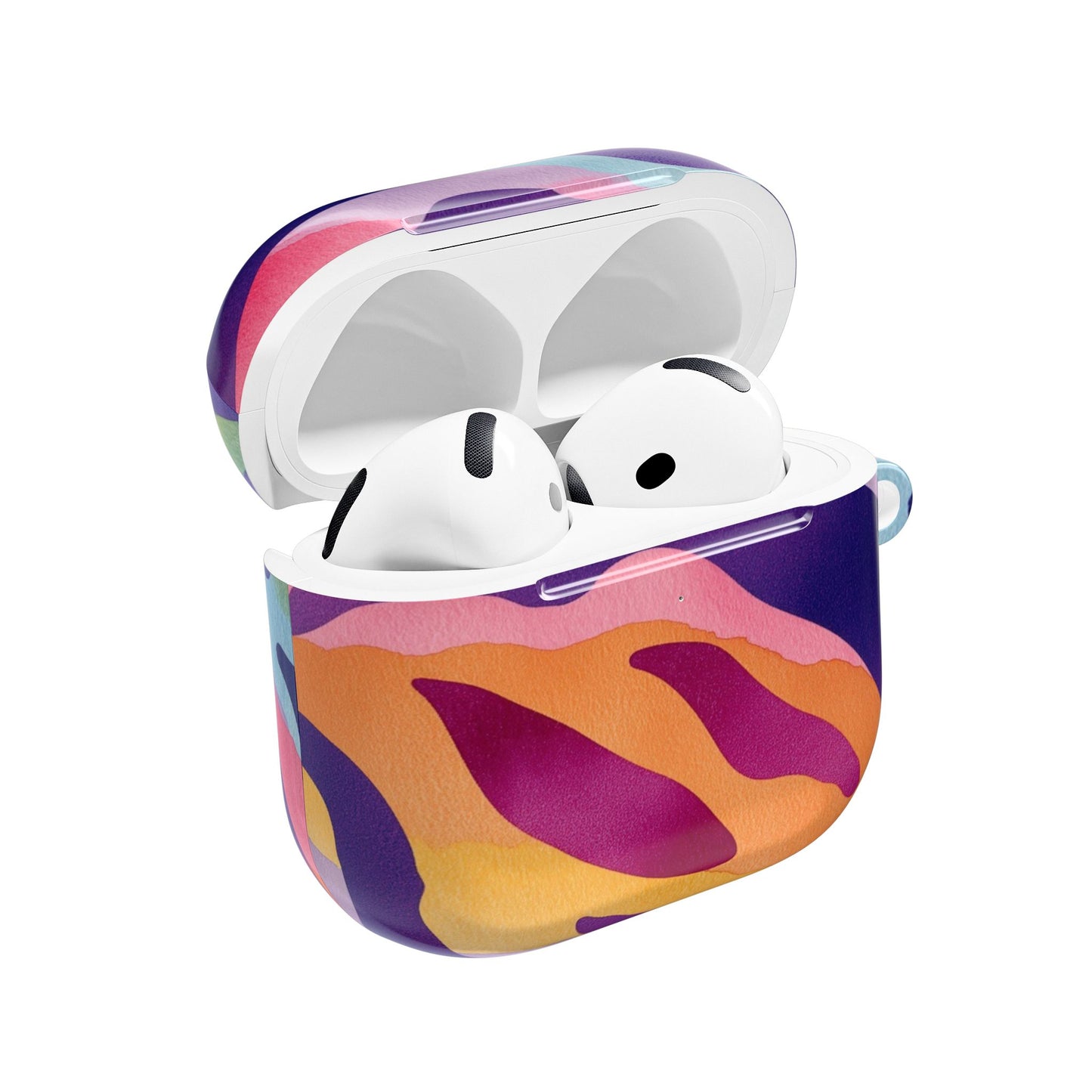 Vibrant Abstract AirPod Case, Colorful Wireless Earbud Cover, Trendy Gift for Music Lovers, Unique Tech Accessory, Perfect for Holidays
