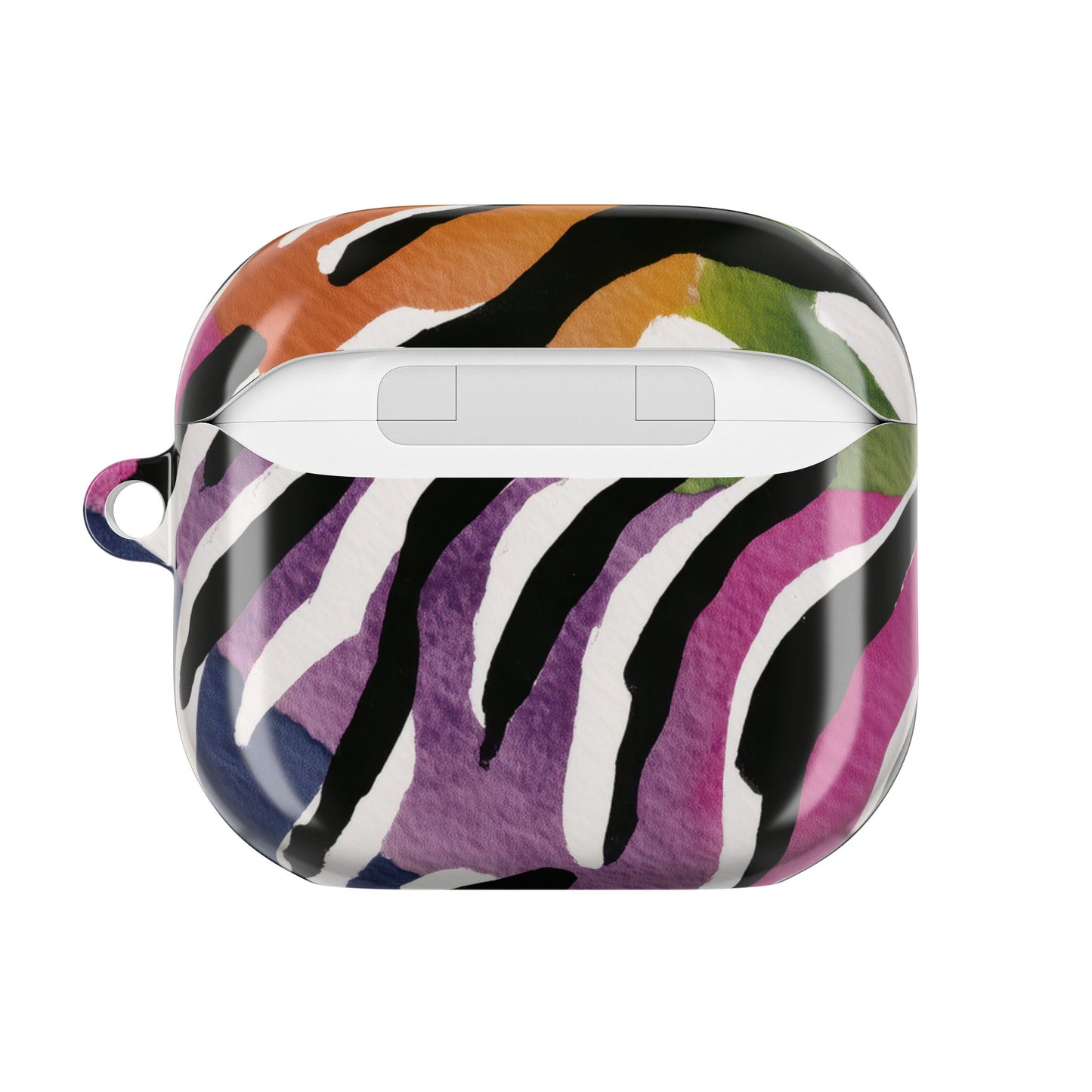 Vibrant Zebra Print AirPod Cases, Colorful Accessories, Unique Gifts, Tech Protection, Trendy Earbud Covers