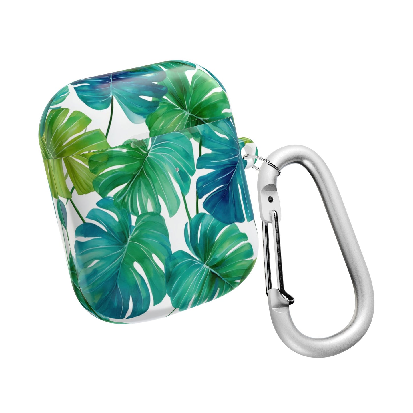 Tropical Leaf AirPod Case | Music Lover Gift, Wireless Earbud Holder, Jungle Vibe, Summer Accessory, Stylish Tech Cover