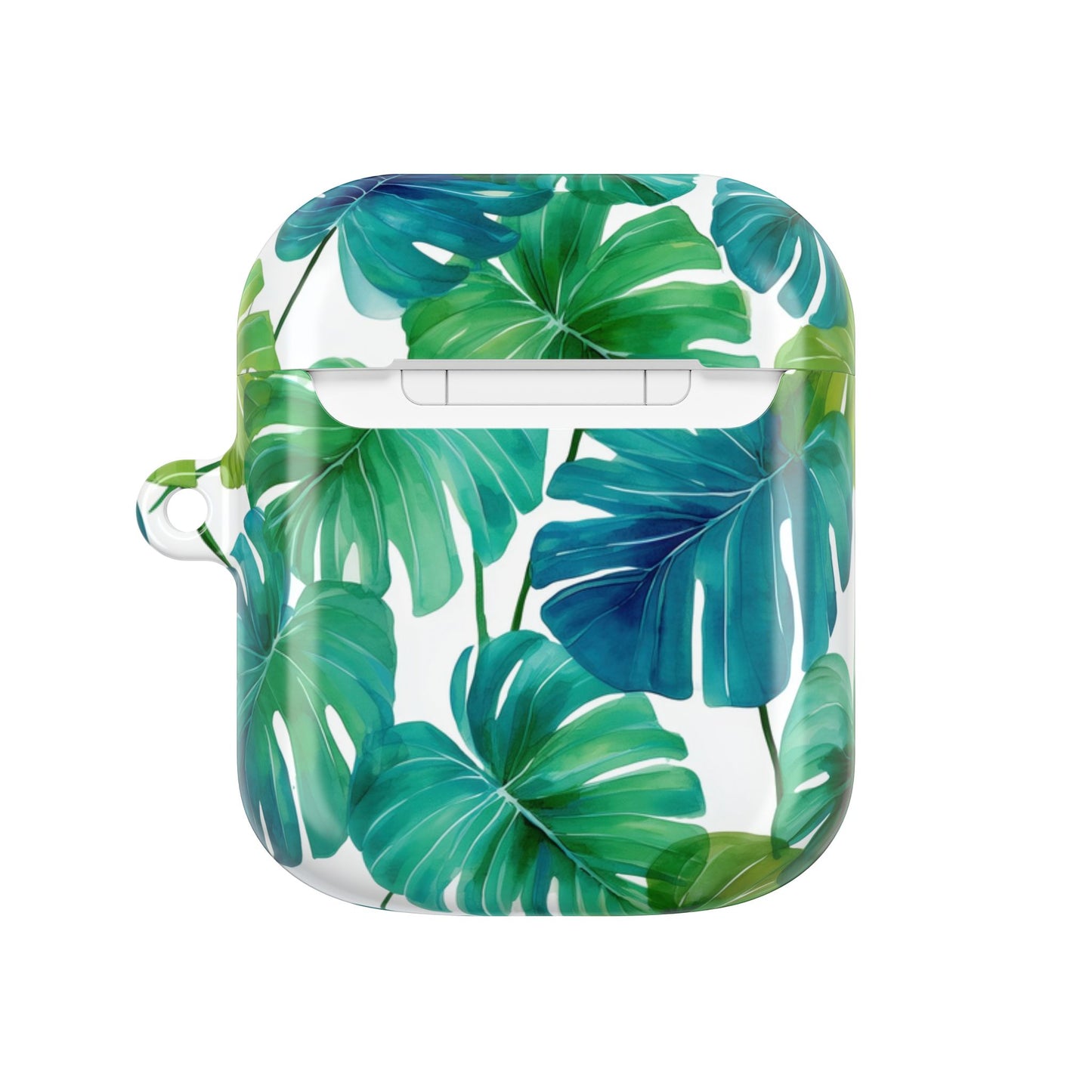Tropical Leaf AirPod Case | Music Lover Gift, Wireless Earbud Holder, Jungle Vibe, Summer Accessory, Stylish Tech Cover