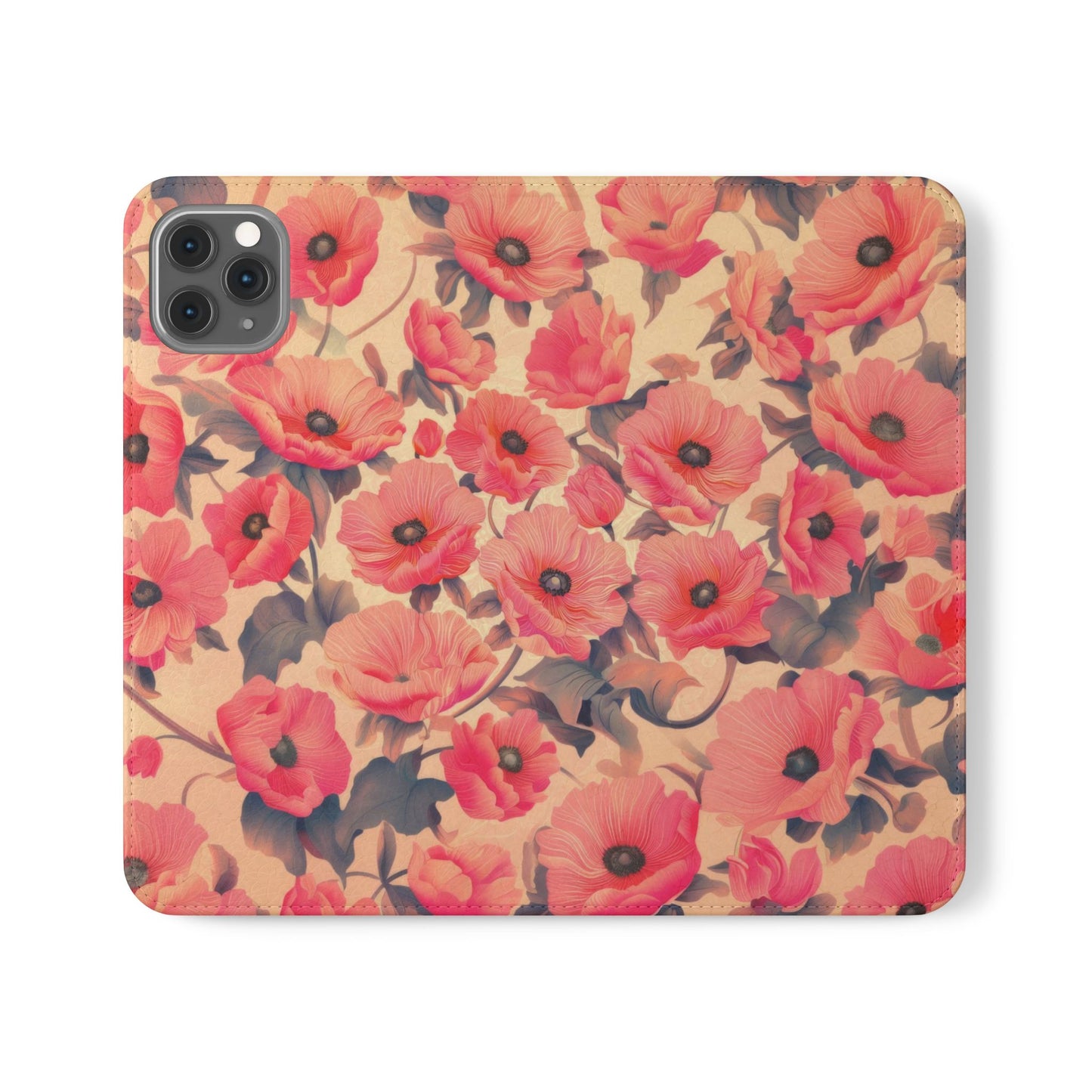 Floral Flip Phone Case - Stylish Smartphone Protector, Floral Design Case, Gift for Her, Trendy Tech Accessory, Mother's Day Gift