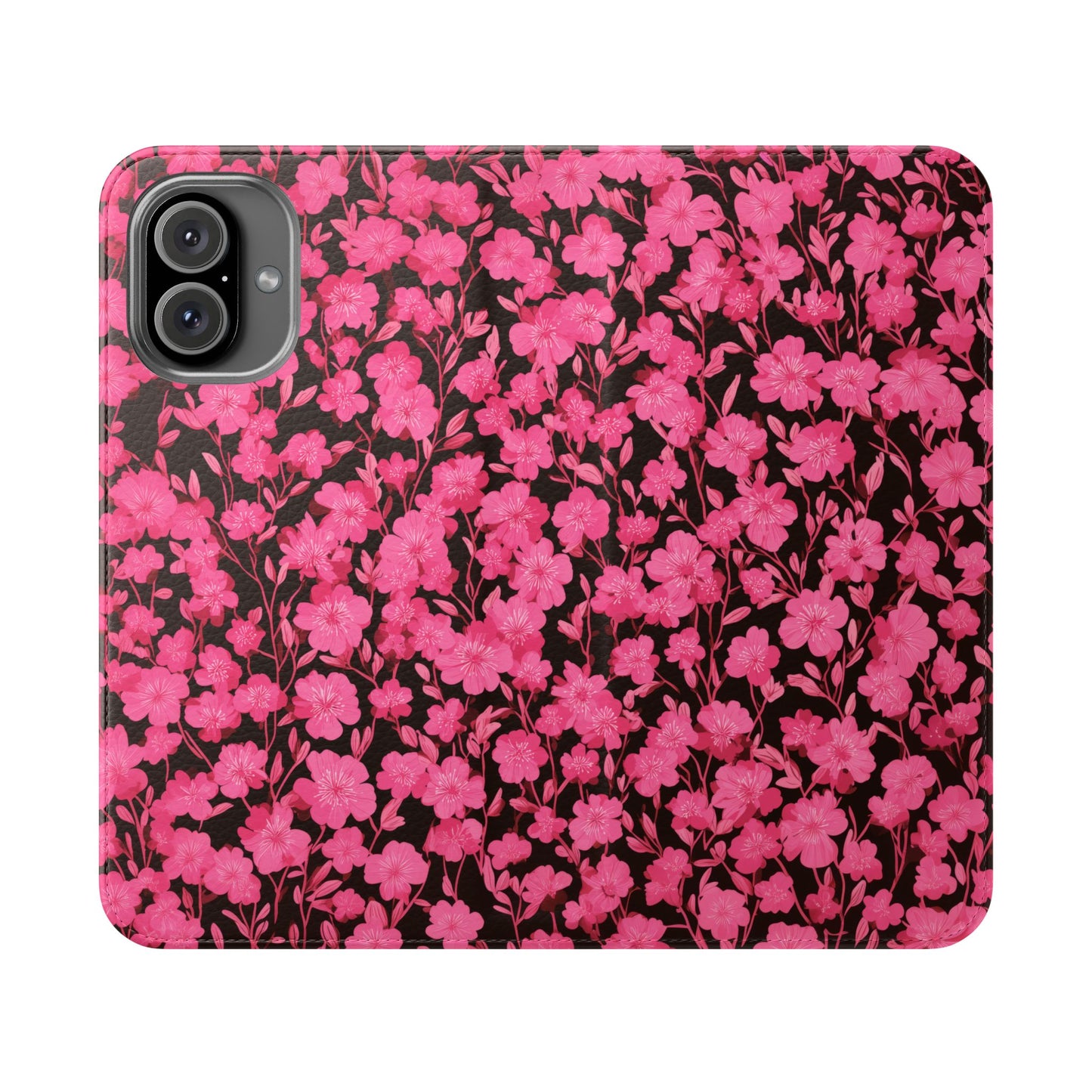 Floral Flip Cases for Phones, Cute Floral Phone Wallet, Gift for Her, Trendy Phone Accessories, Mother's Day Gift, Phone Protection