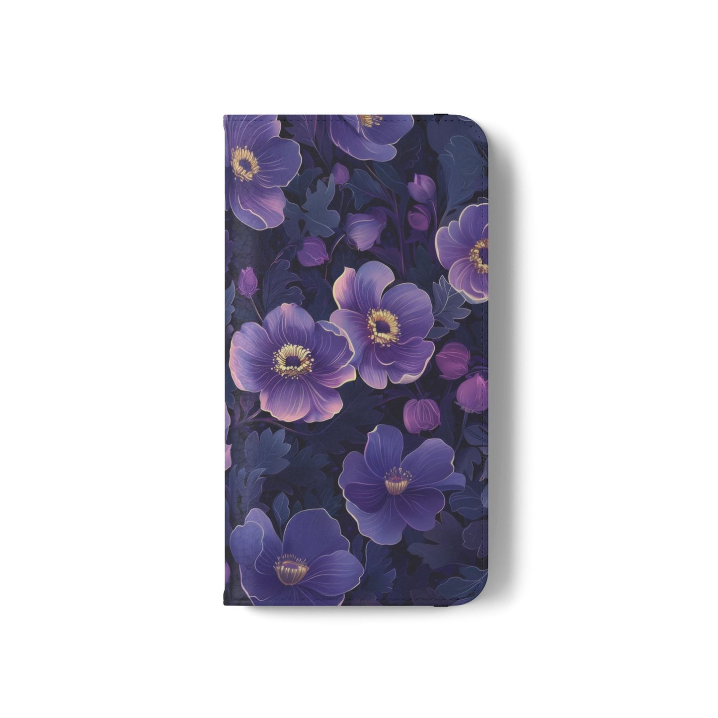 Floral Print Flip Case for Phone, Elegant Protective Cover, Stylish Wallet Case, Ideal Gift for Her, Trendy Cell Phone Accessory