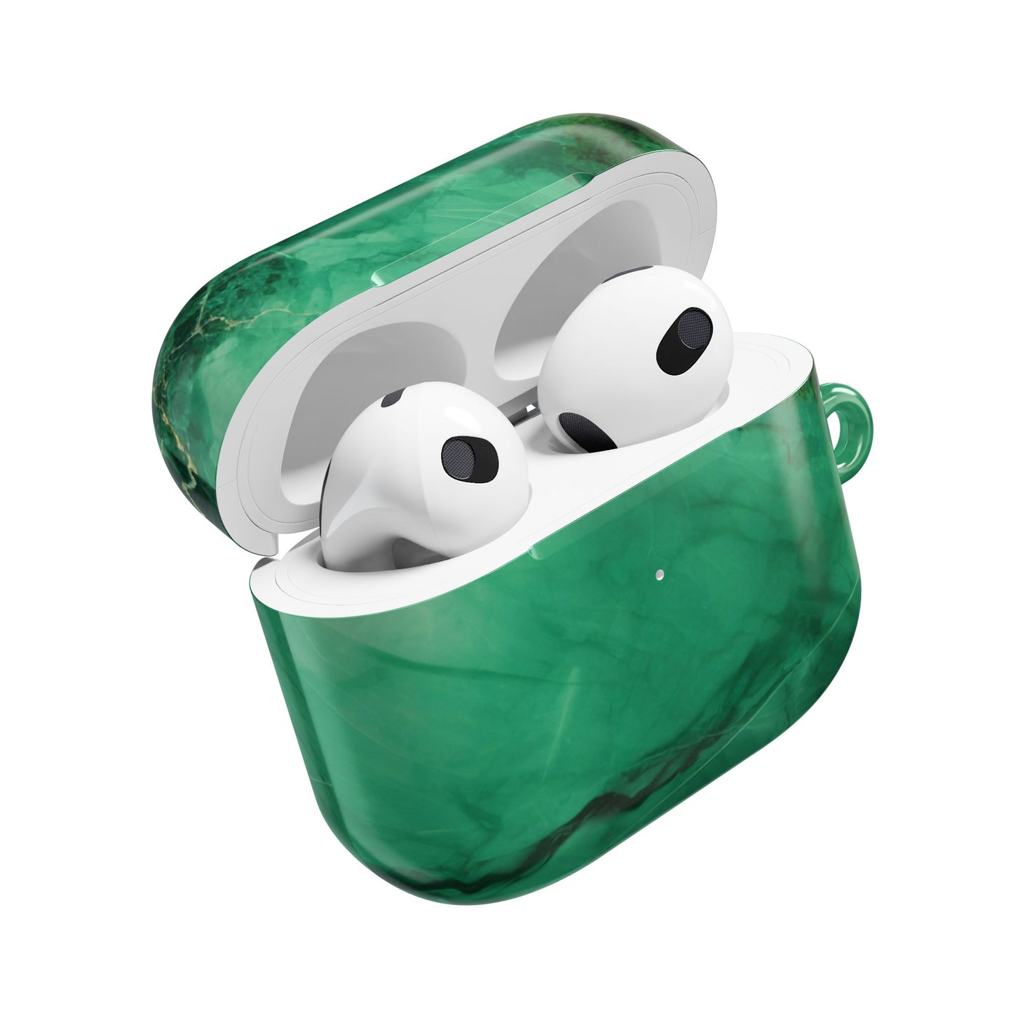 Stylish AirPod Cases - Marble Green Design, AirPods Cover, Custom Earphone Case, Gift for Music Lovers, Trendy Accessory