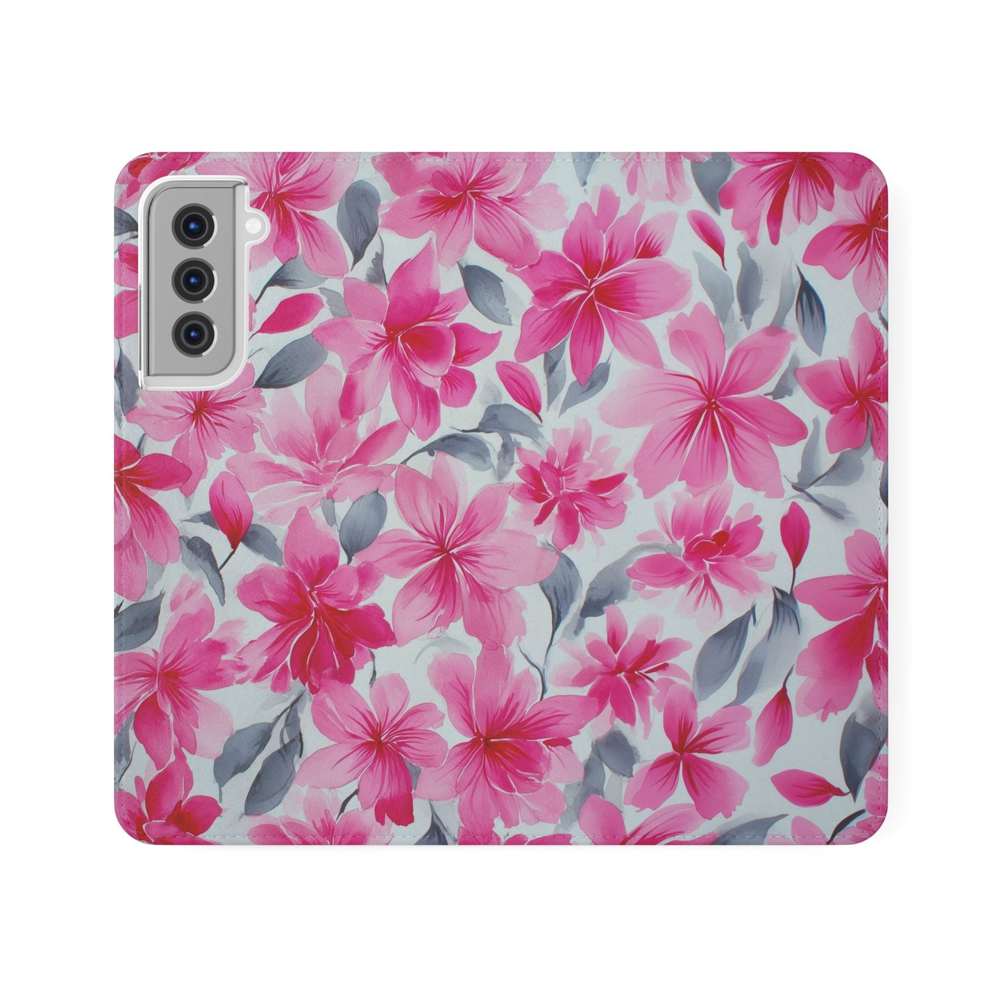 Floral Flip Phone Cases, Elegant Smartphone Covers, Spring Decor, Stylish Gift for Her, Patterned Wallet Case, Trendy Phone Protectors
