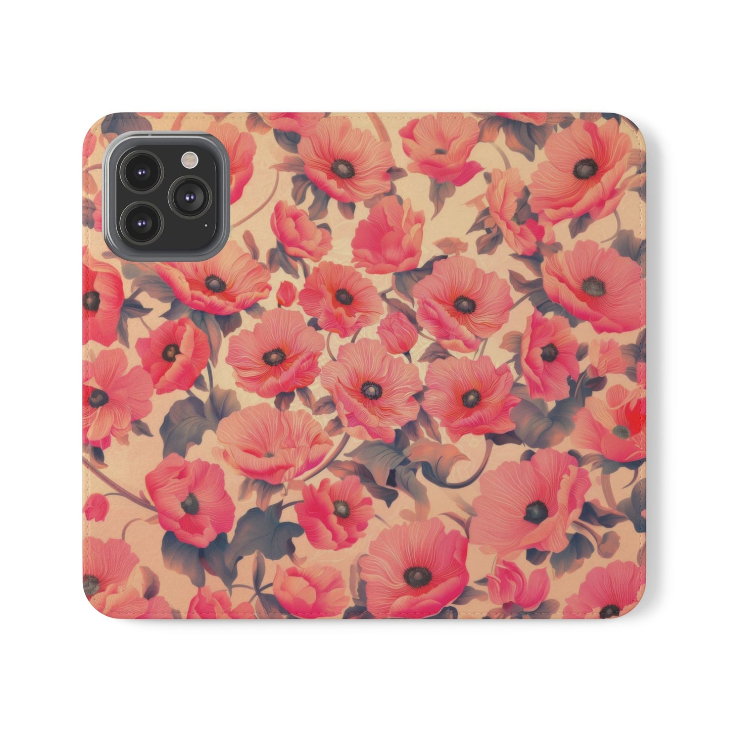 Floral Flip Phone Case - Stylish Smartphone Protector, Floral Design Case, Gift for Her, Trendy Tech Accessory, Mother's Day Gift