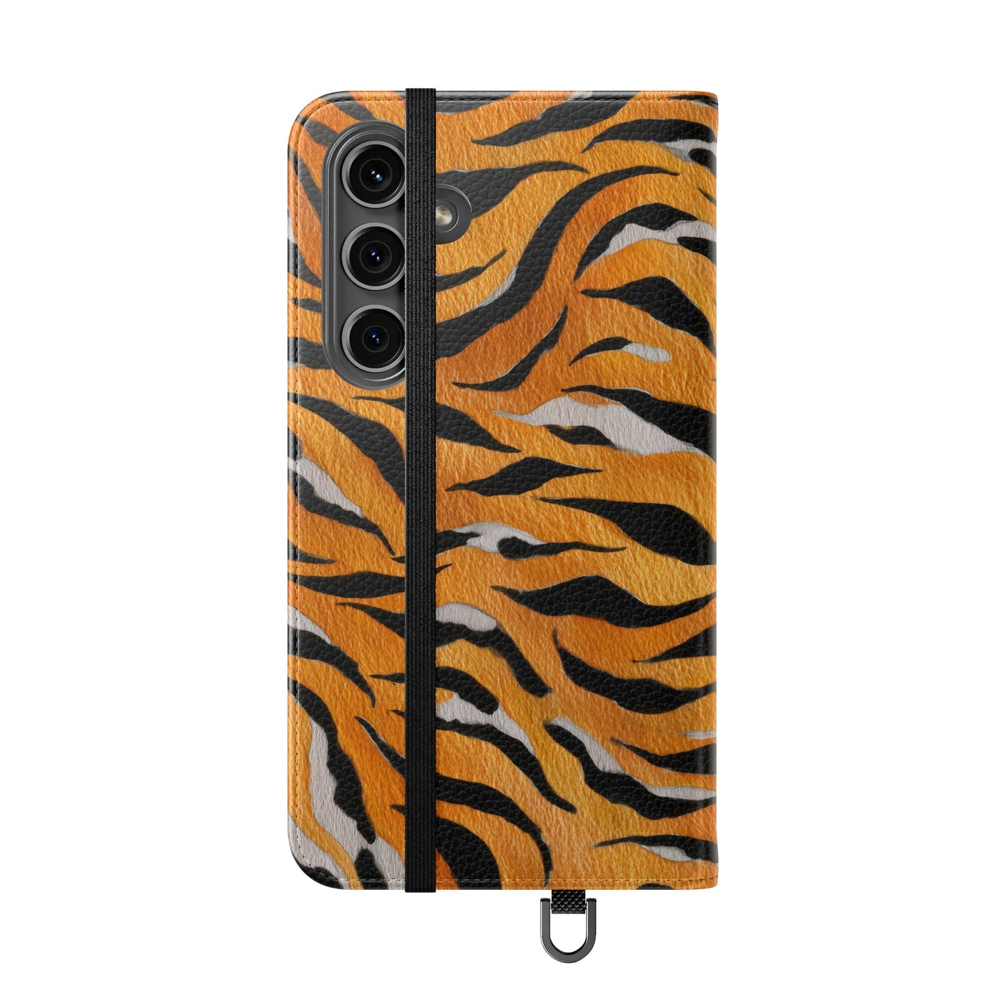 Tiger Print Flip Case, Personalized Phone Case, Stylish Wallet Case, Animal Print Cover, Gift for Wildlife Lovers