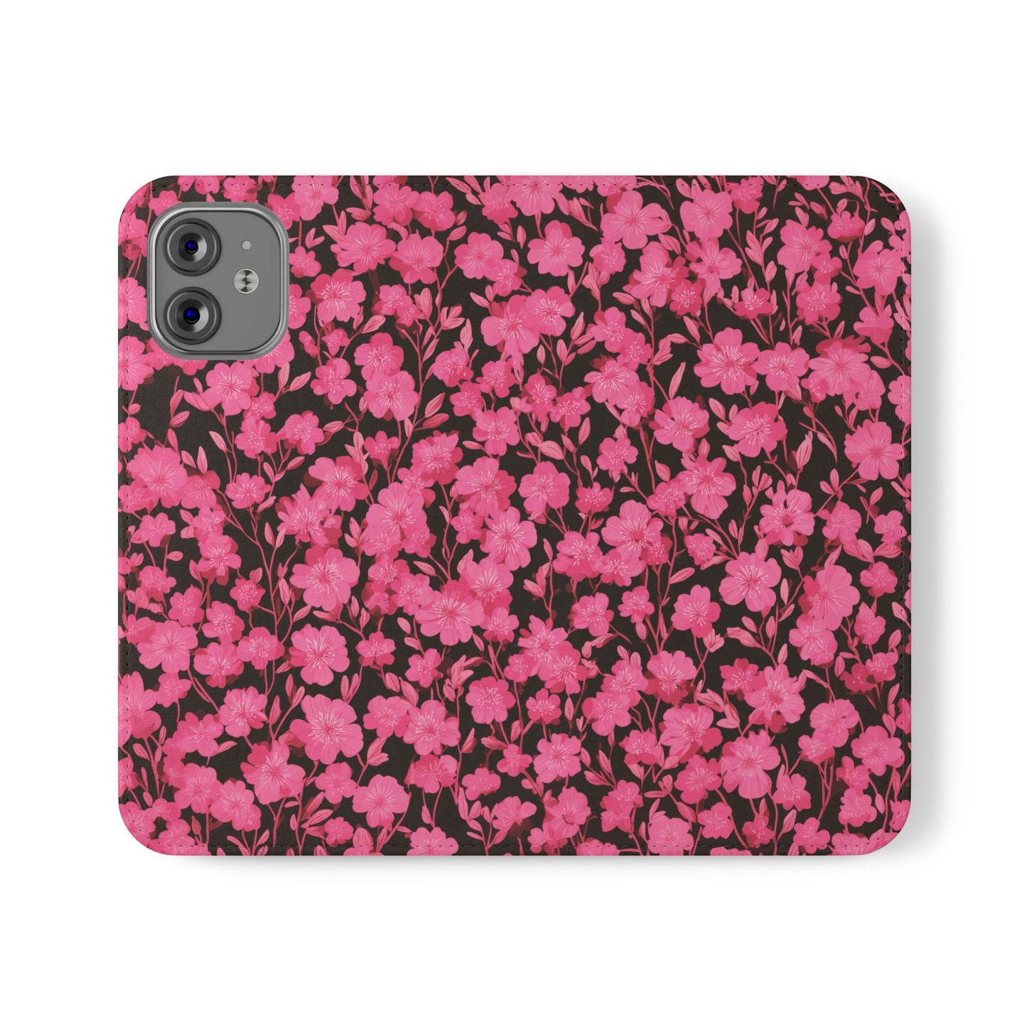 Floral Flip Cases for Phones, Cute Floral Phone Wallet, Gift for Her, Trendy Phone Accessories, Mother's Day Gift, Phone Protection